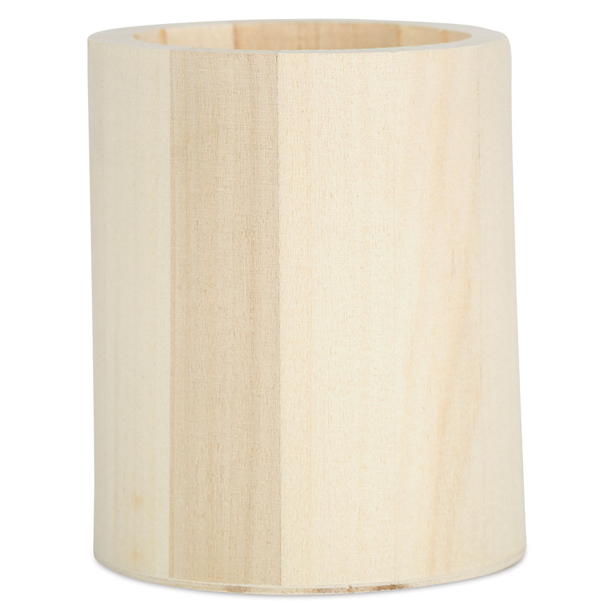 MultiCraft Wood Desk Organizers - Front view of Round Organizer