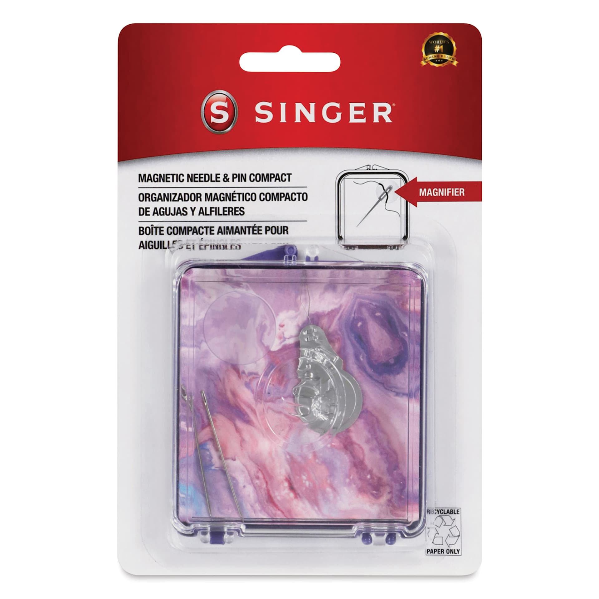 Singer Magnetic Needle & Pin Compact - front of packaging