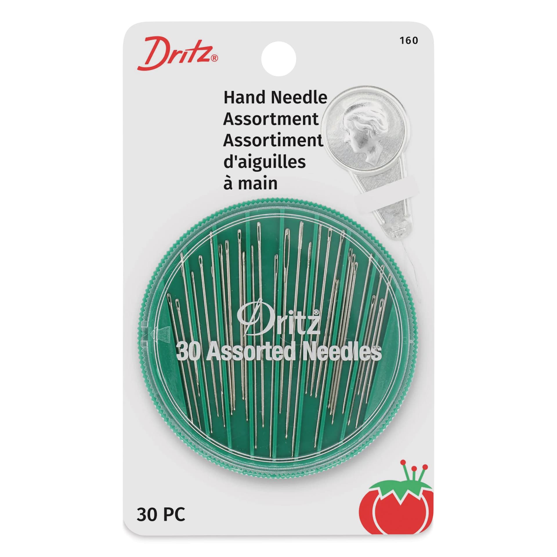 Dritz Hand Needle Assortment - Set of 30, Assorted Sizes front of packaging