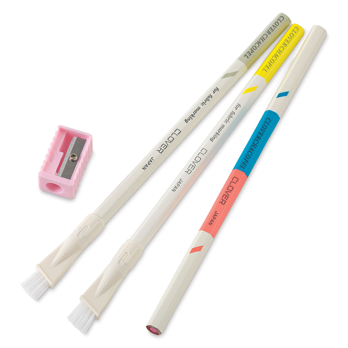 Clover Chacopel Fine Point Marking Pencils - Three Pencils with Sharpener
