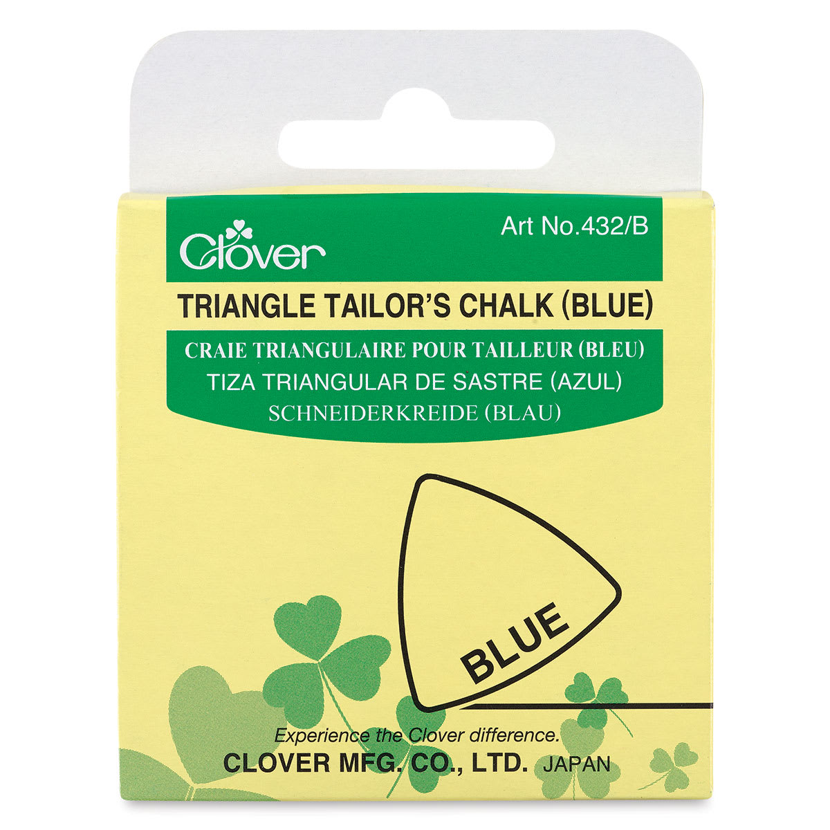 Clover Triangle Tailor's Chalk - Front view of package