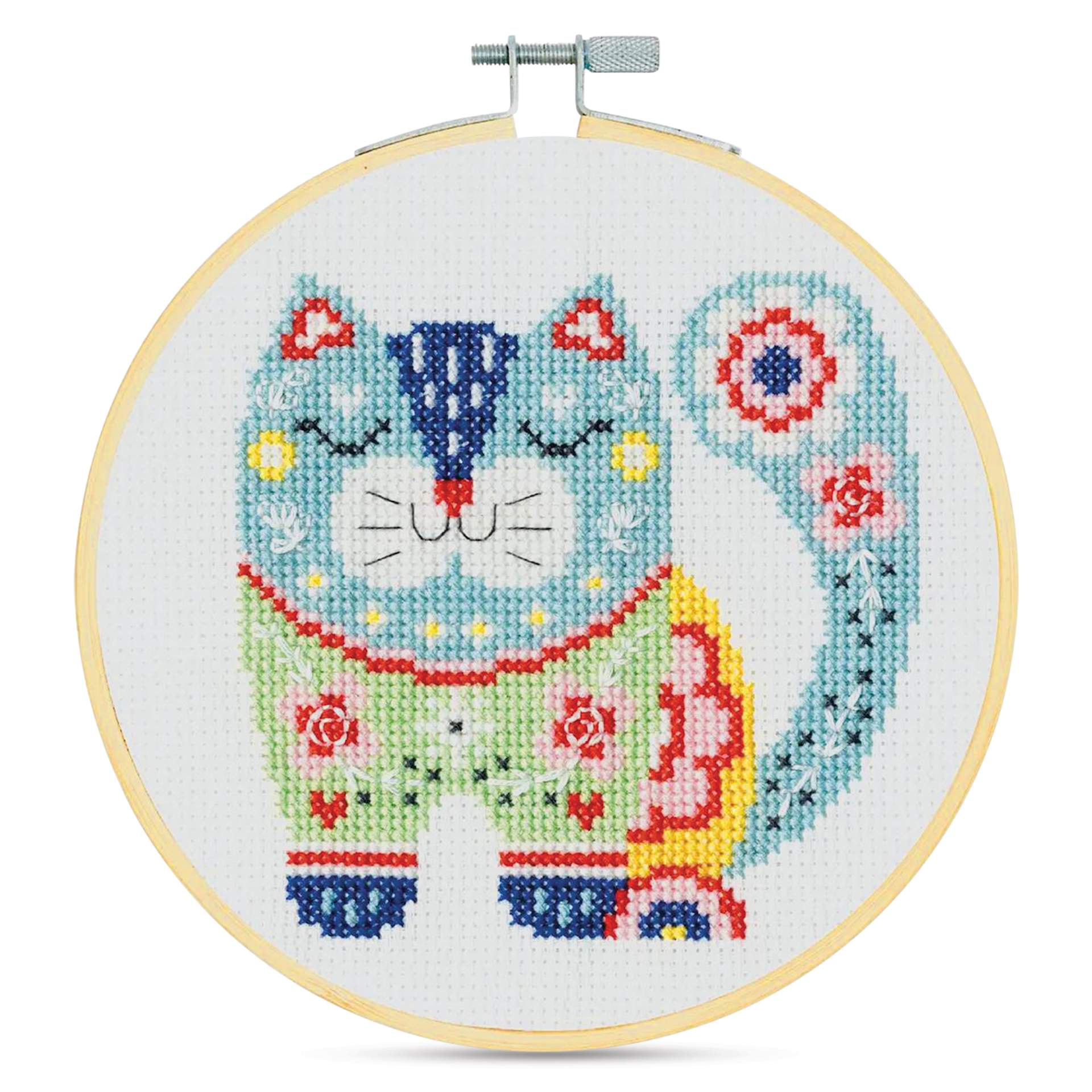 DMC Stitch Kit - Cat, finished kit