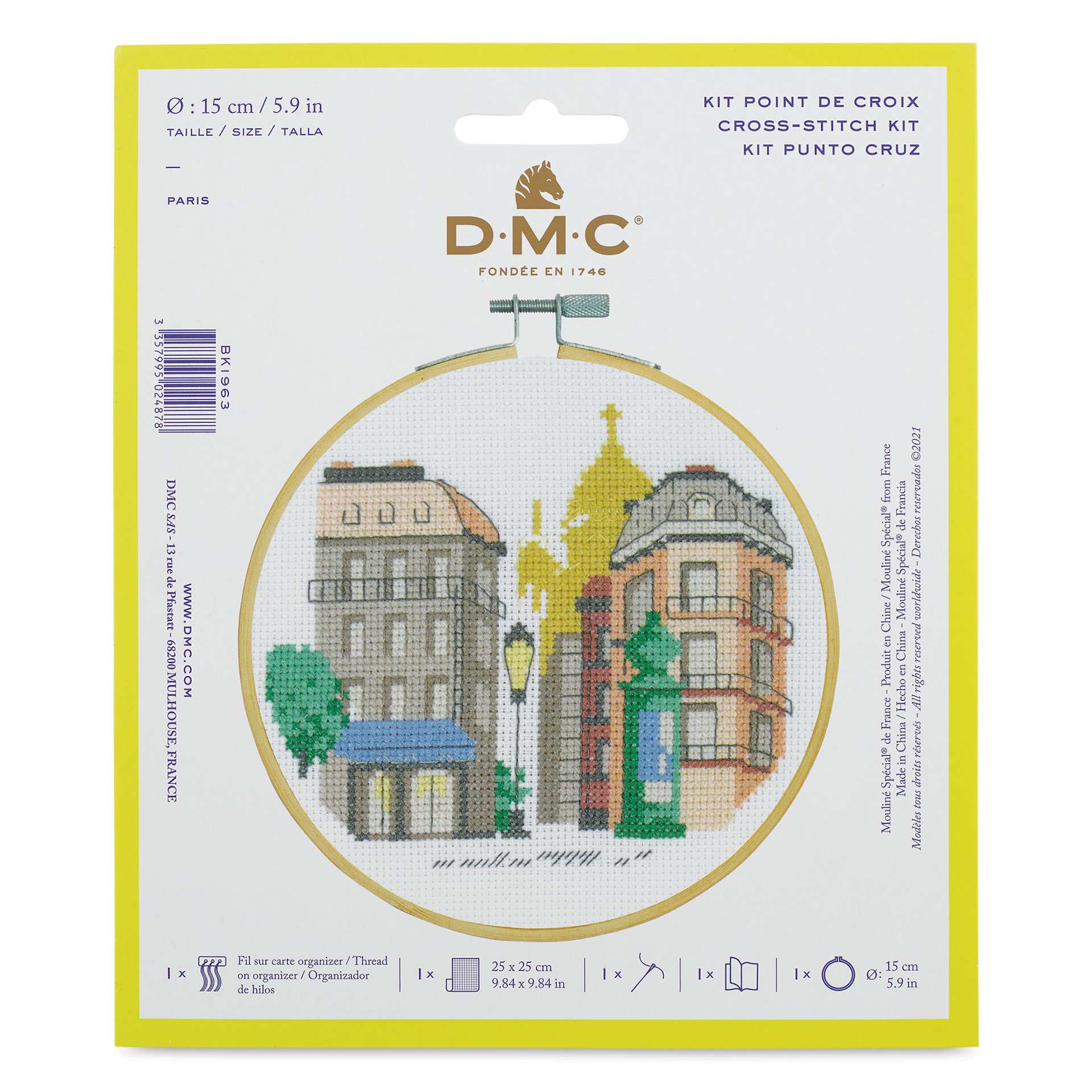 DMC Stitch Kit - Paris front of packaging