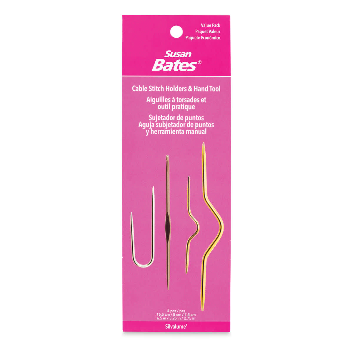 Susan Bates Cable Stitch Holders and Handi Tool Set, front of package shown