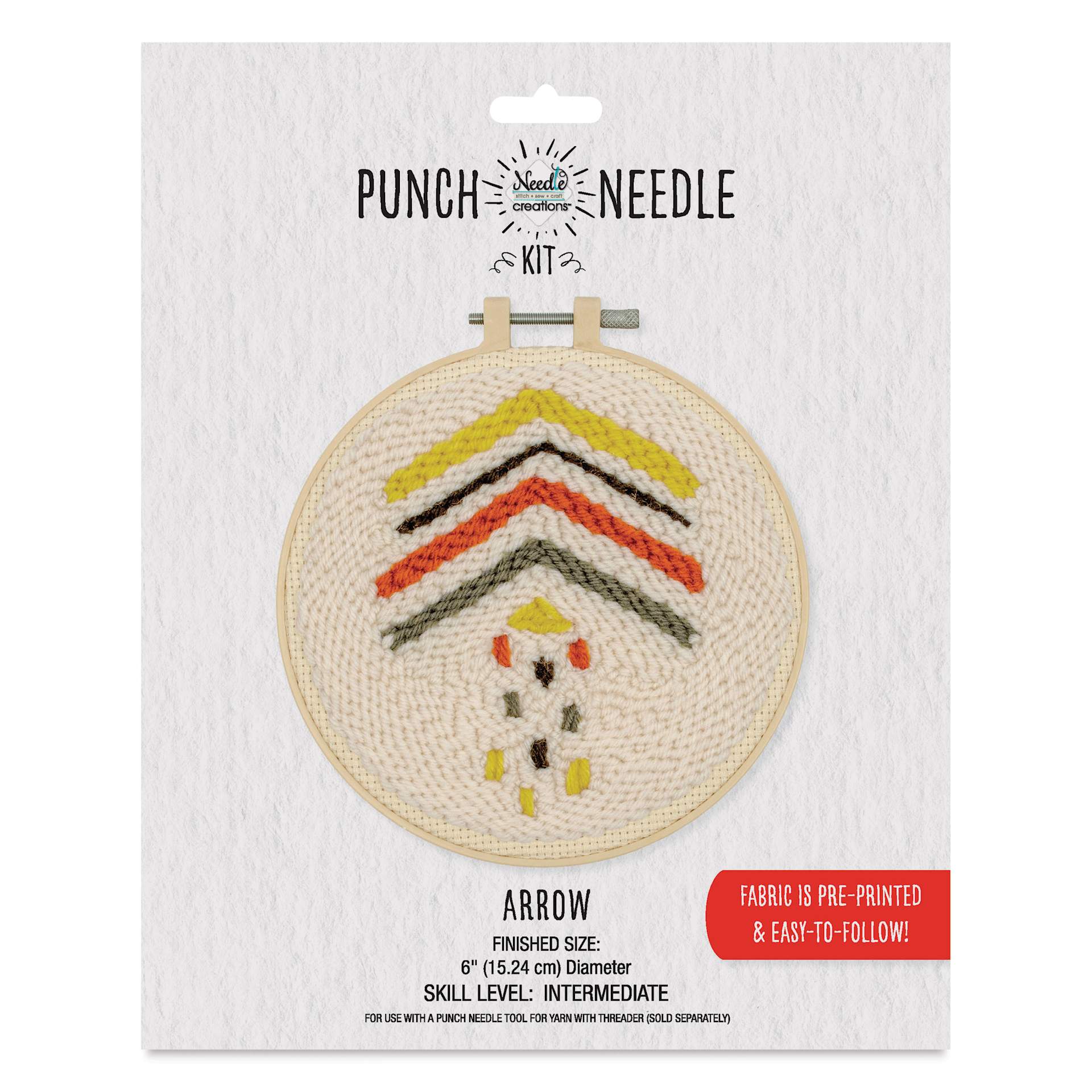 Needle Creations Needle Punch Kit - Arrow, 6", packaging