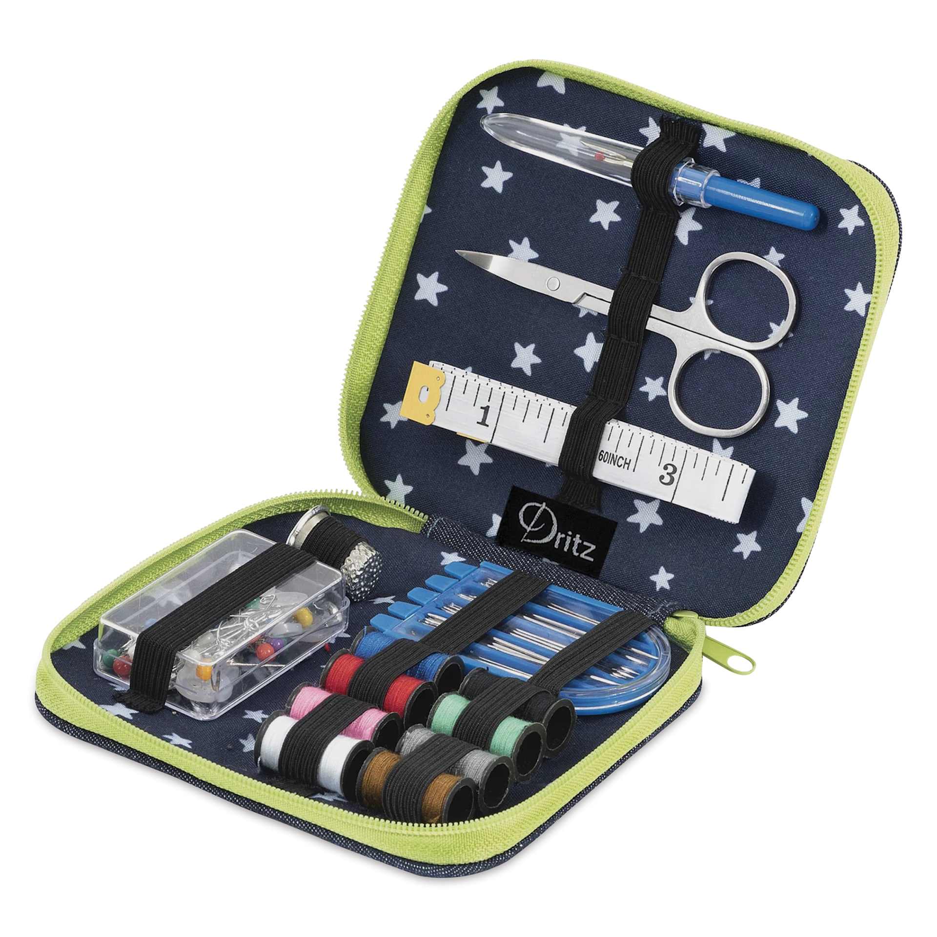 Dritz Denim Sewing Kit (contents fitted neatly inside case)