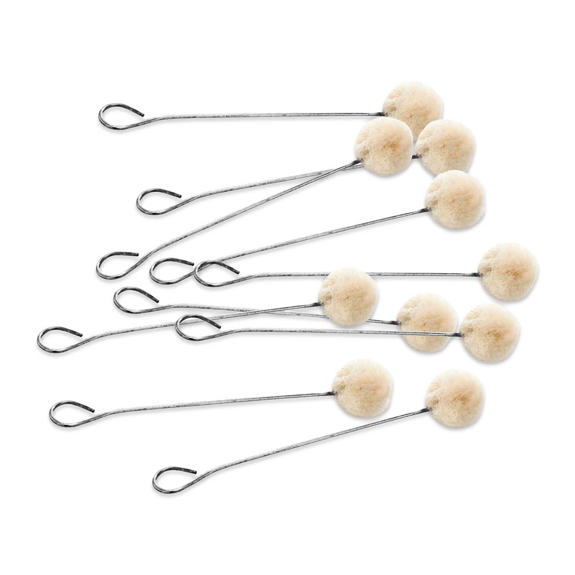Realeather Wool Daubers - Pkg of 10, laid out