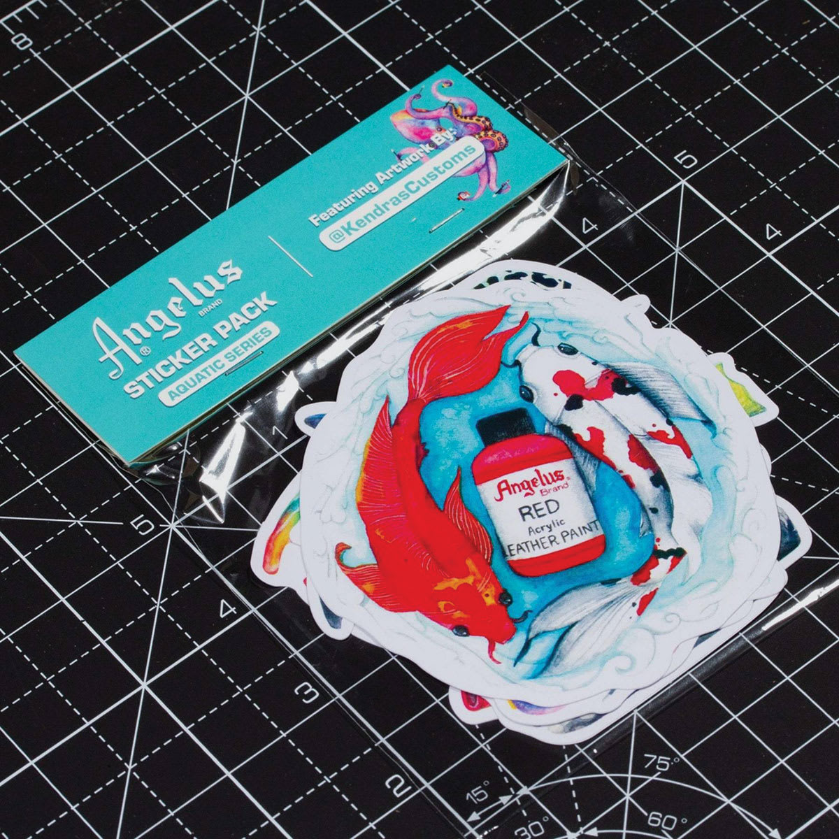 Angelus Sticker Pack - Kendra’s Customs, Set of 5, In Package