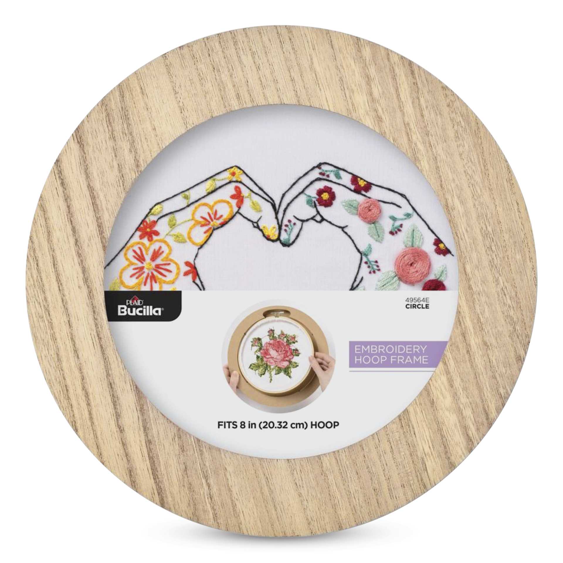 Bucilla Embroidery Hoop Frame - Circle, 8" Dia.