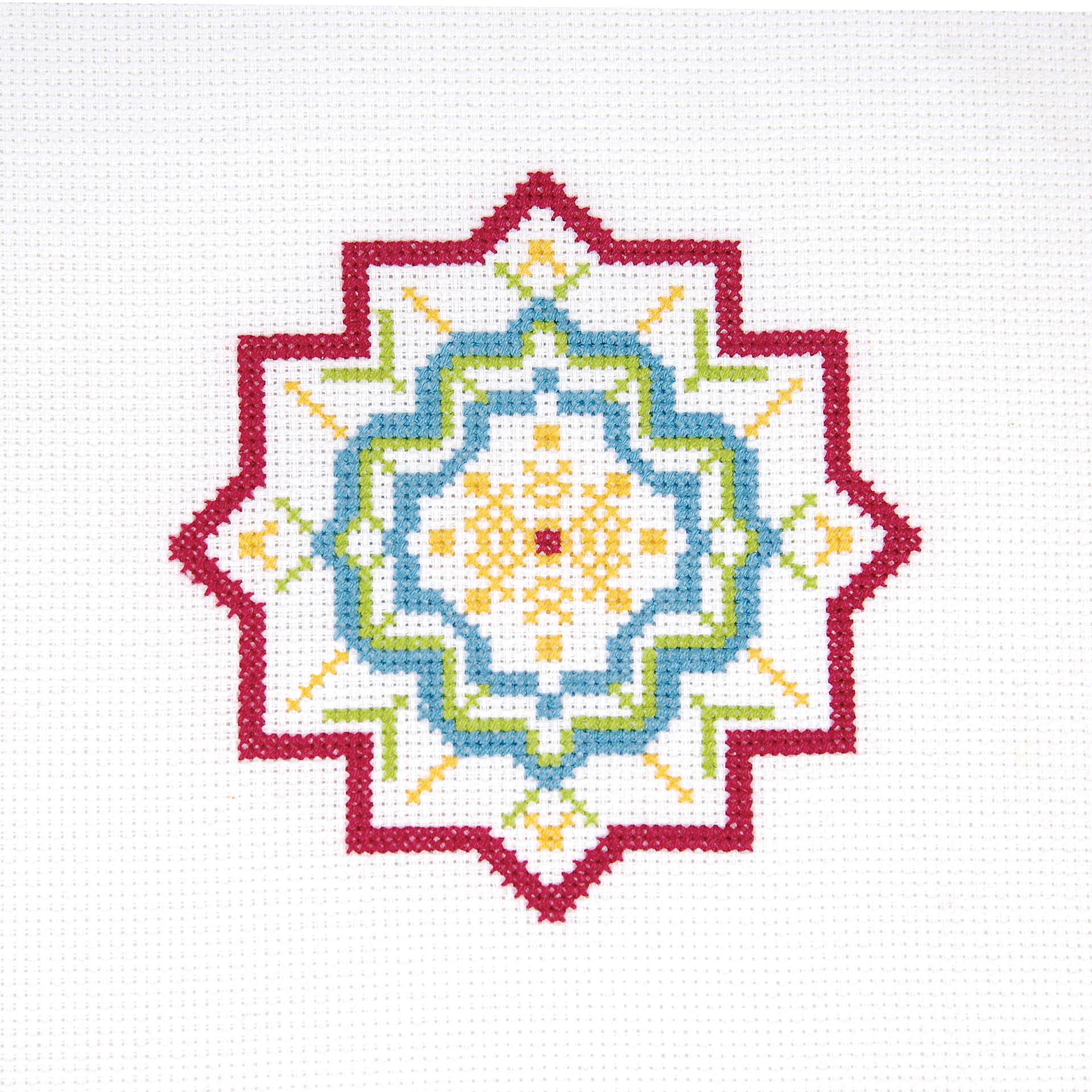 DMC Learning Cross Stitch Kit - finished pattern