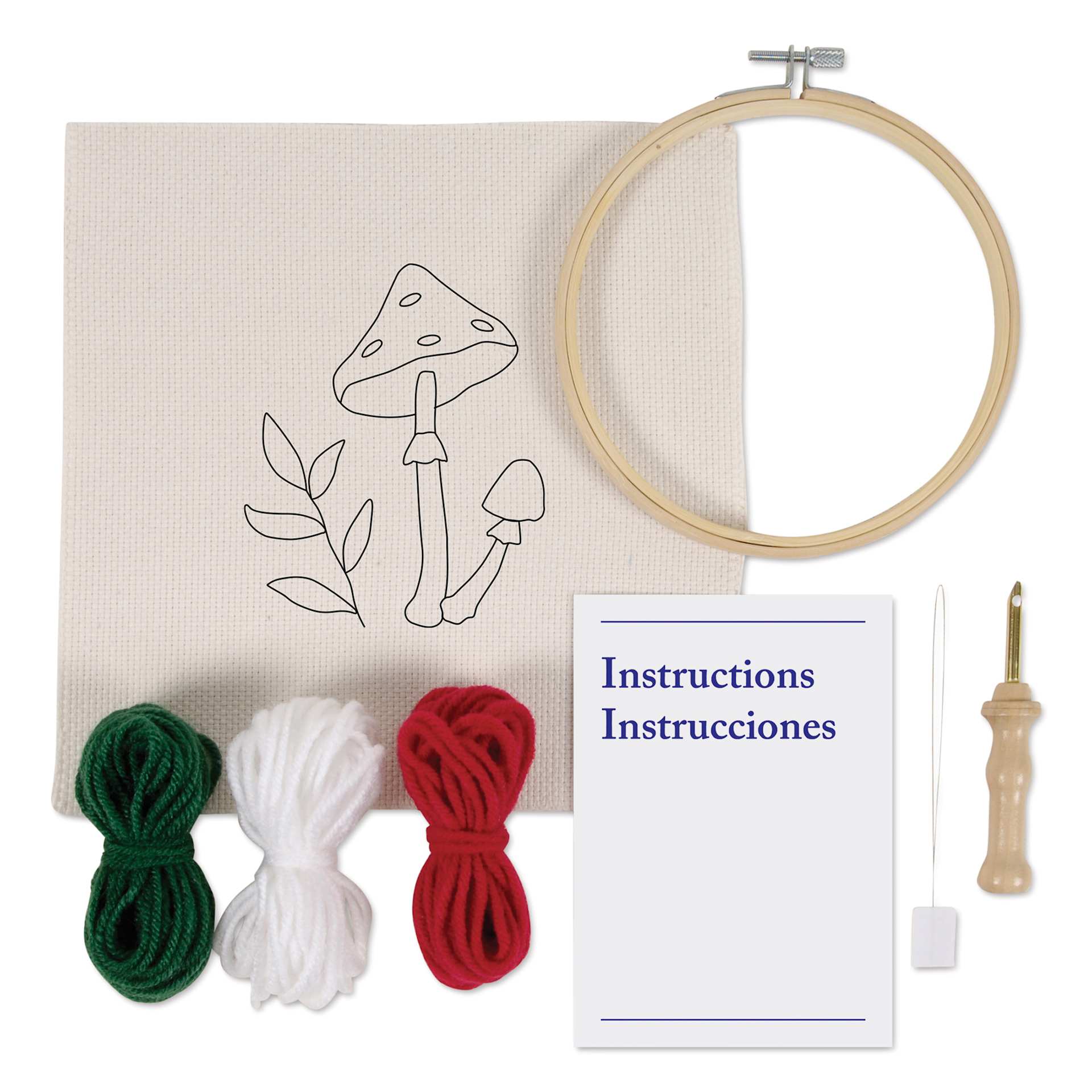 DMC Learning Punch Needle Kit - contents