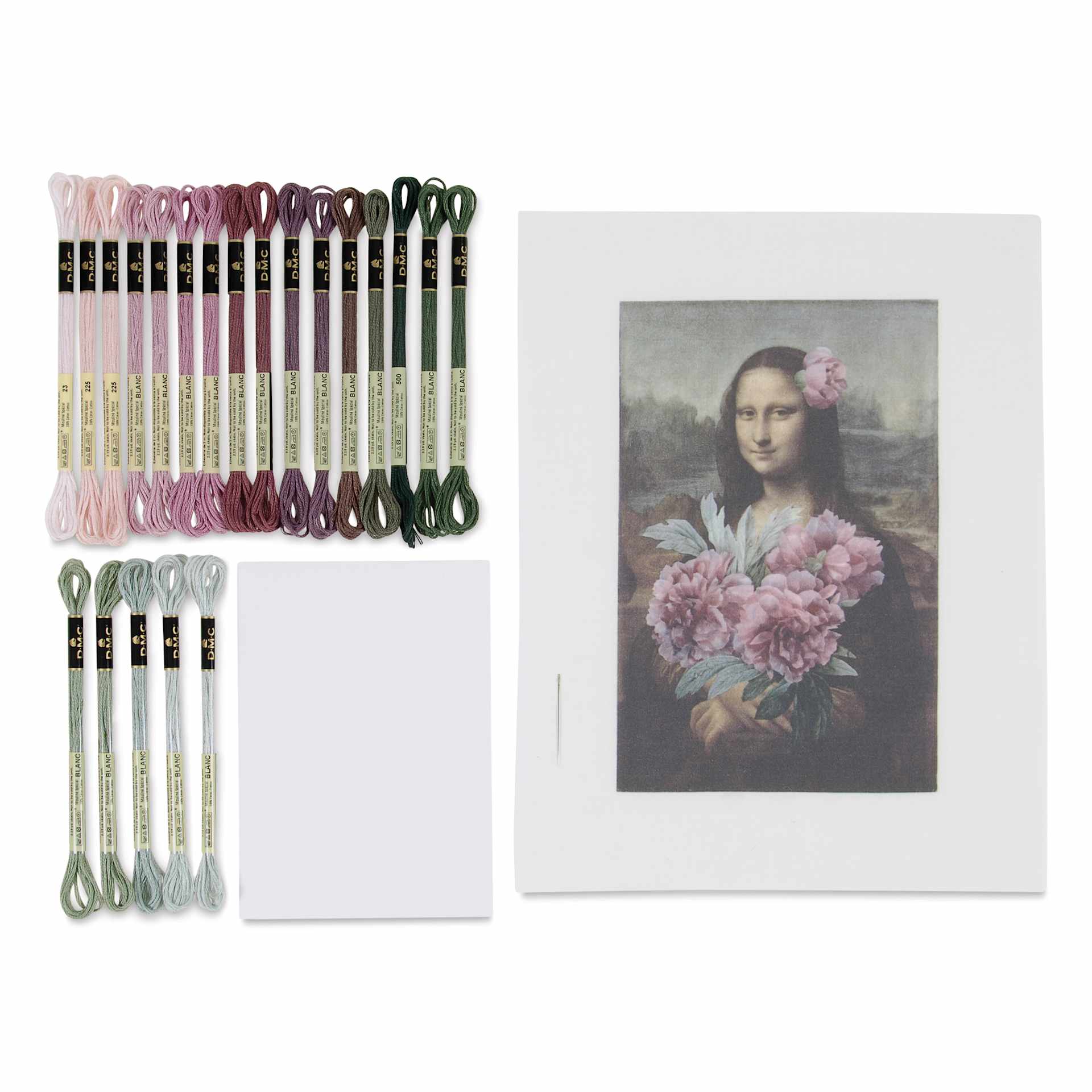 DMC The Museum Collection Embroidery Kit, kit contents