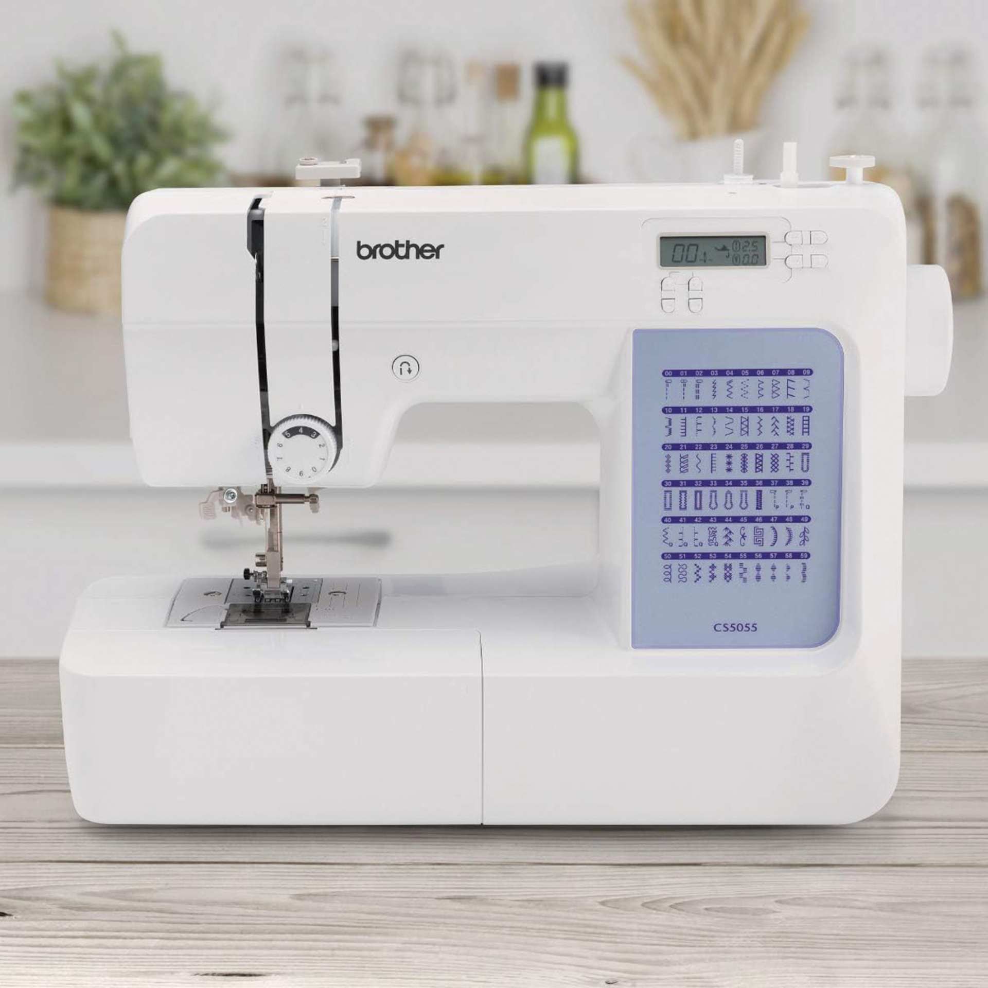Brother CS5055 Computerized Sewing Machine on table