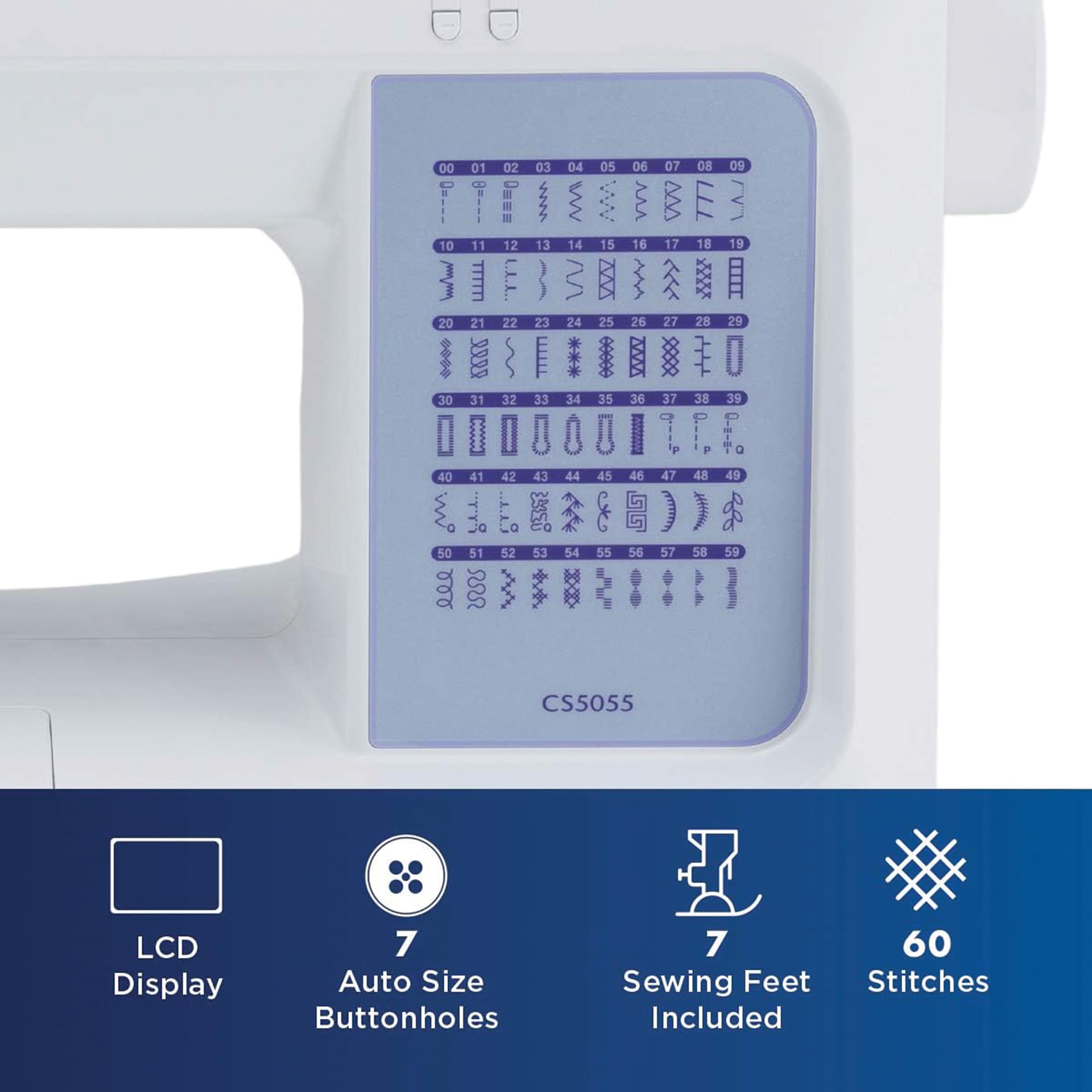 Brother CS5055 Computerized Sewing Machine features