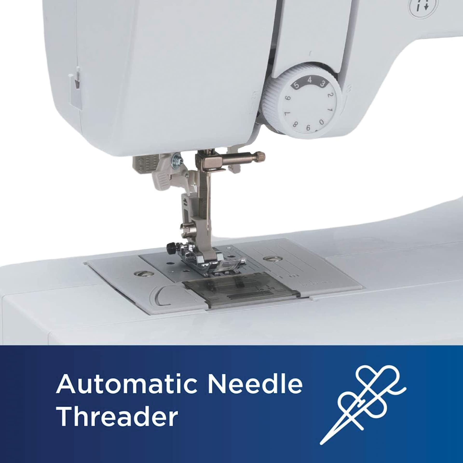 Automatic needle threader.