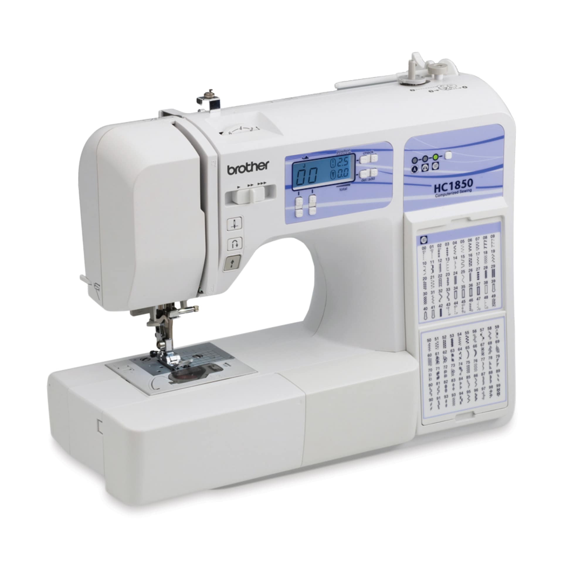 Brother HC1850 Computerized Sewing Machine, without quilting table