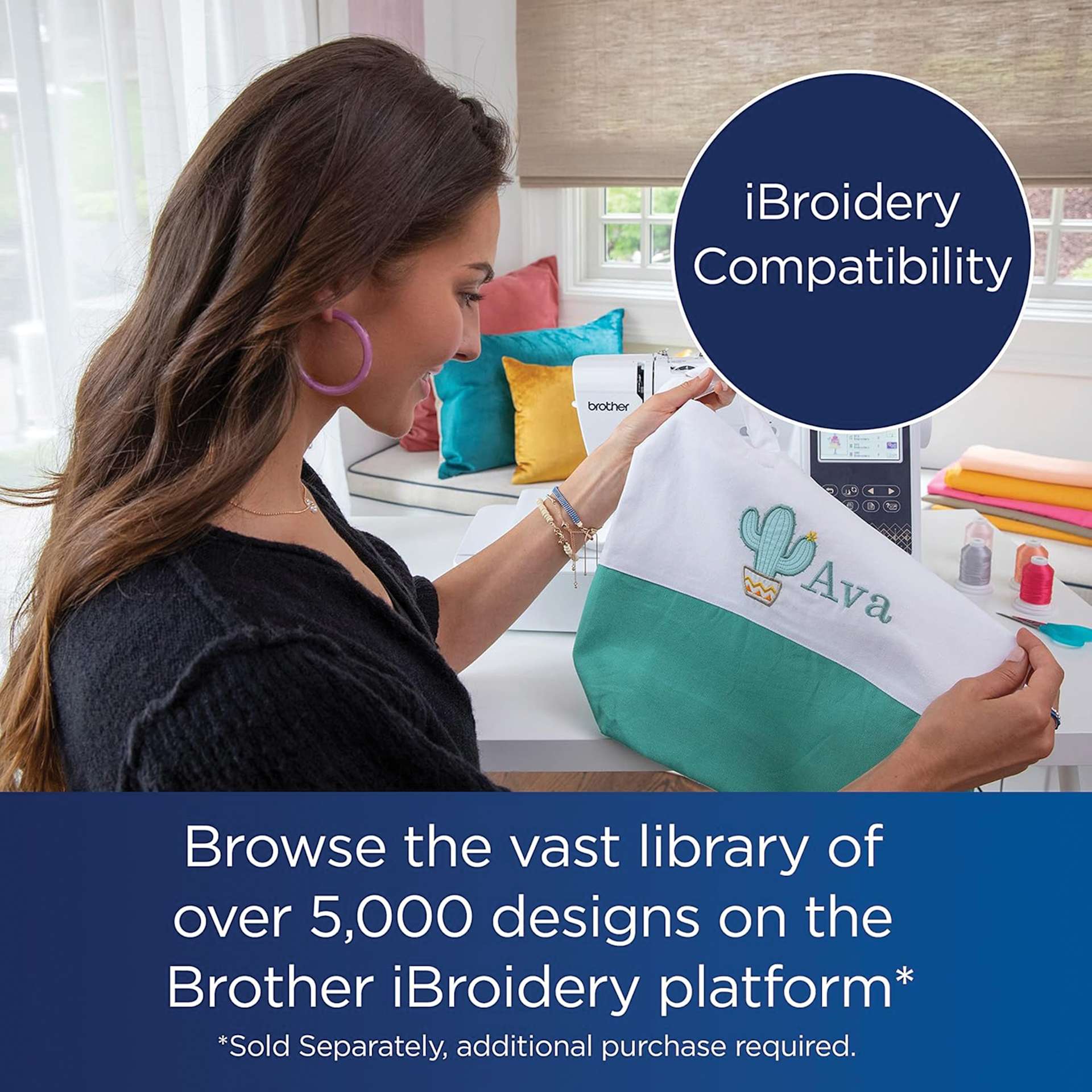 iBroidery Compatibility. Browse the vast library of over 5,000 designs on the Brother iBroidery platform