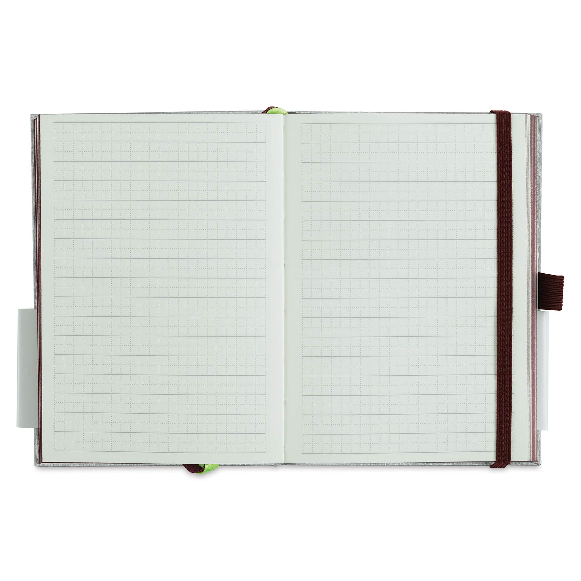 Lamy Hardcover Notebook - Dark Purple, Grid, 4.1" x 5.8" (open) Lamy Hardcover Notebook - Dark Purple, Grid, 4.1" x 5.8" (open)