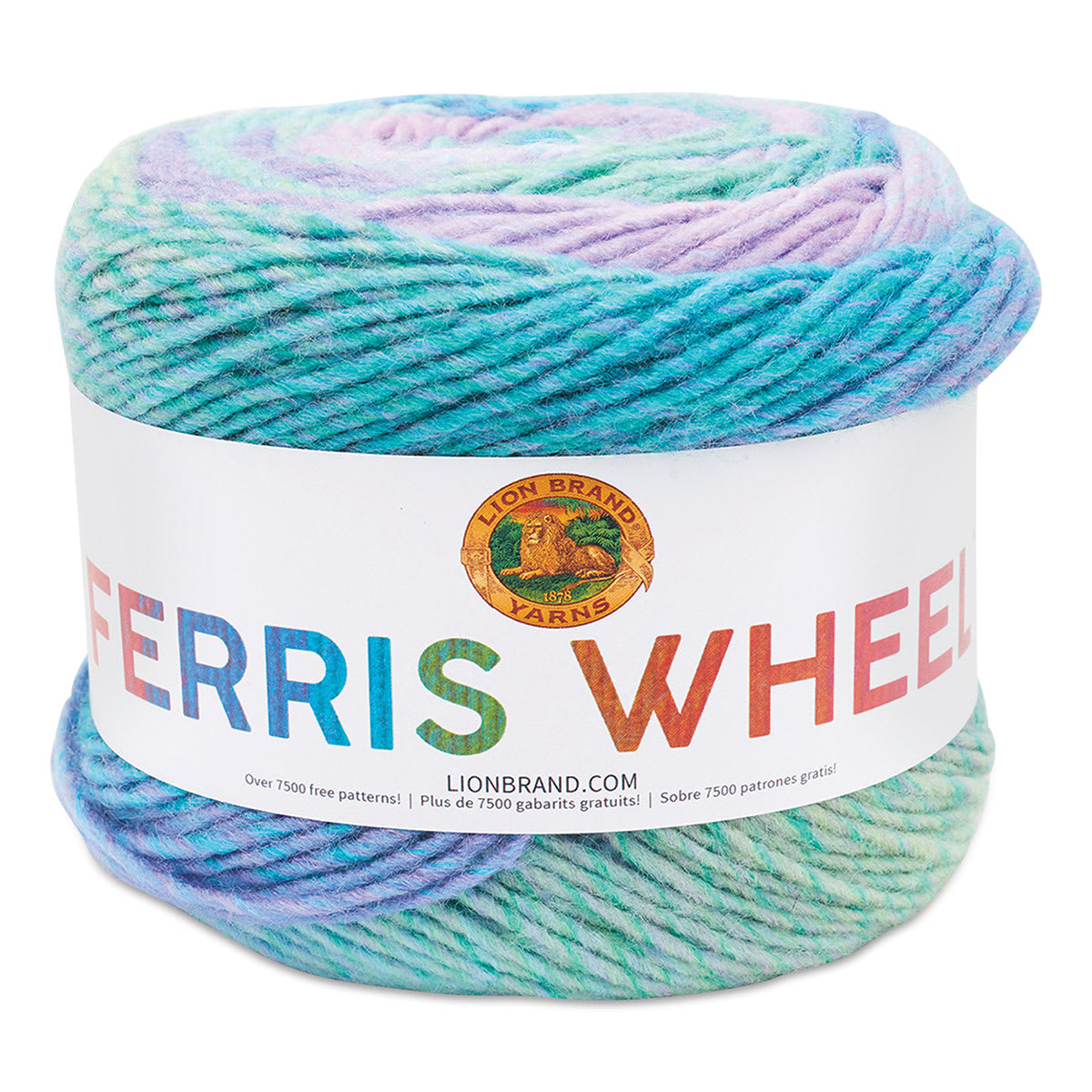 Lion Brand Ferris Wheel Yarn - Cotton Candy, front