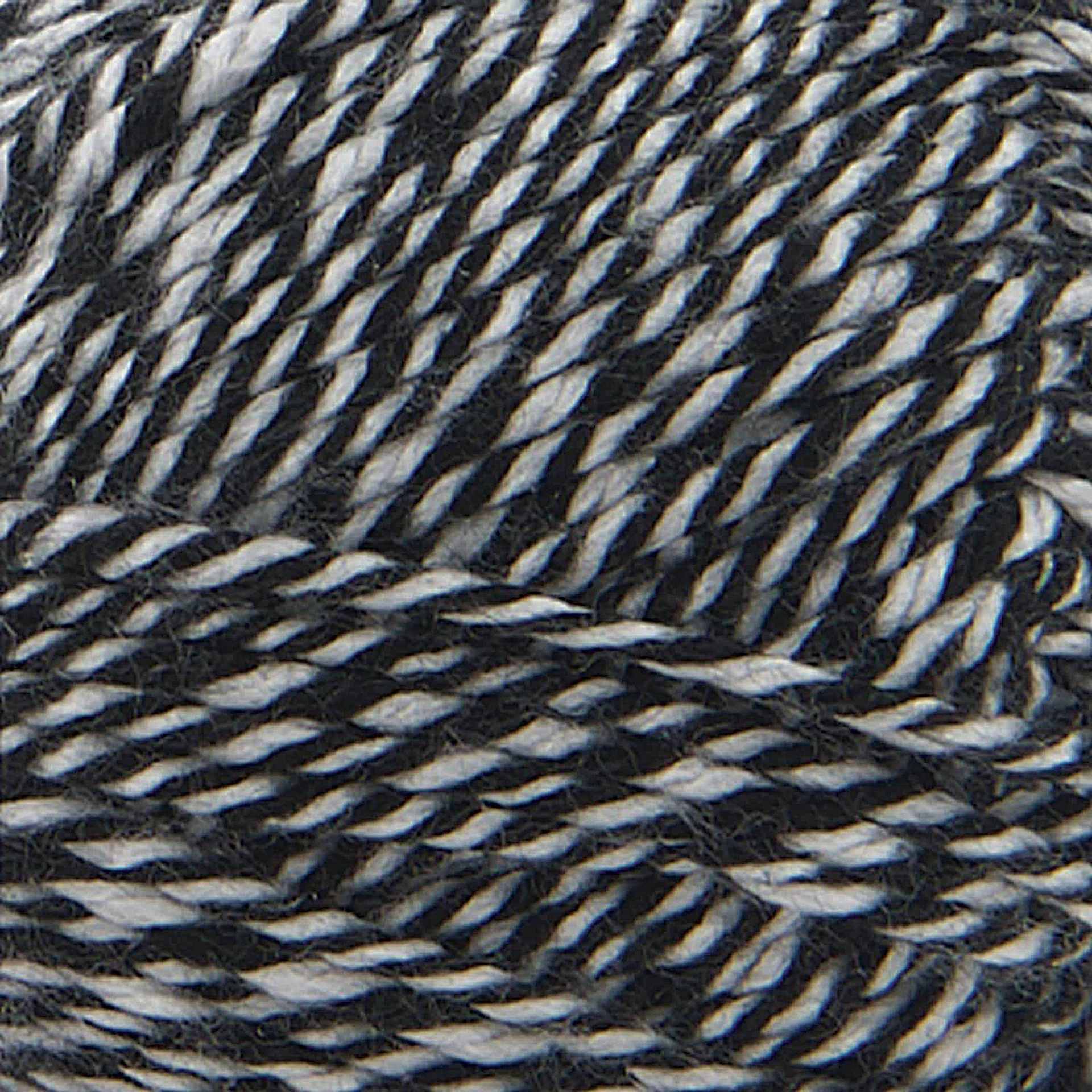 Lion Brand Basic Stitch Anti-Pilling Yarn - Black/White, close-up