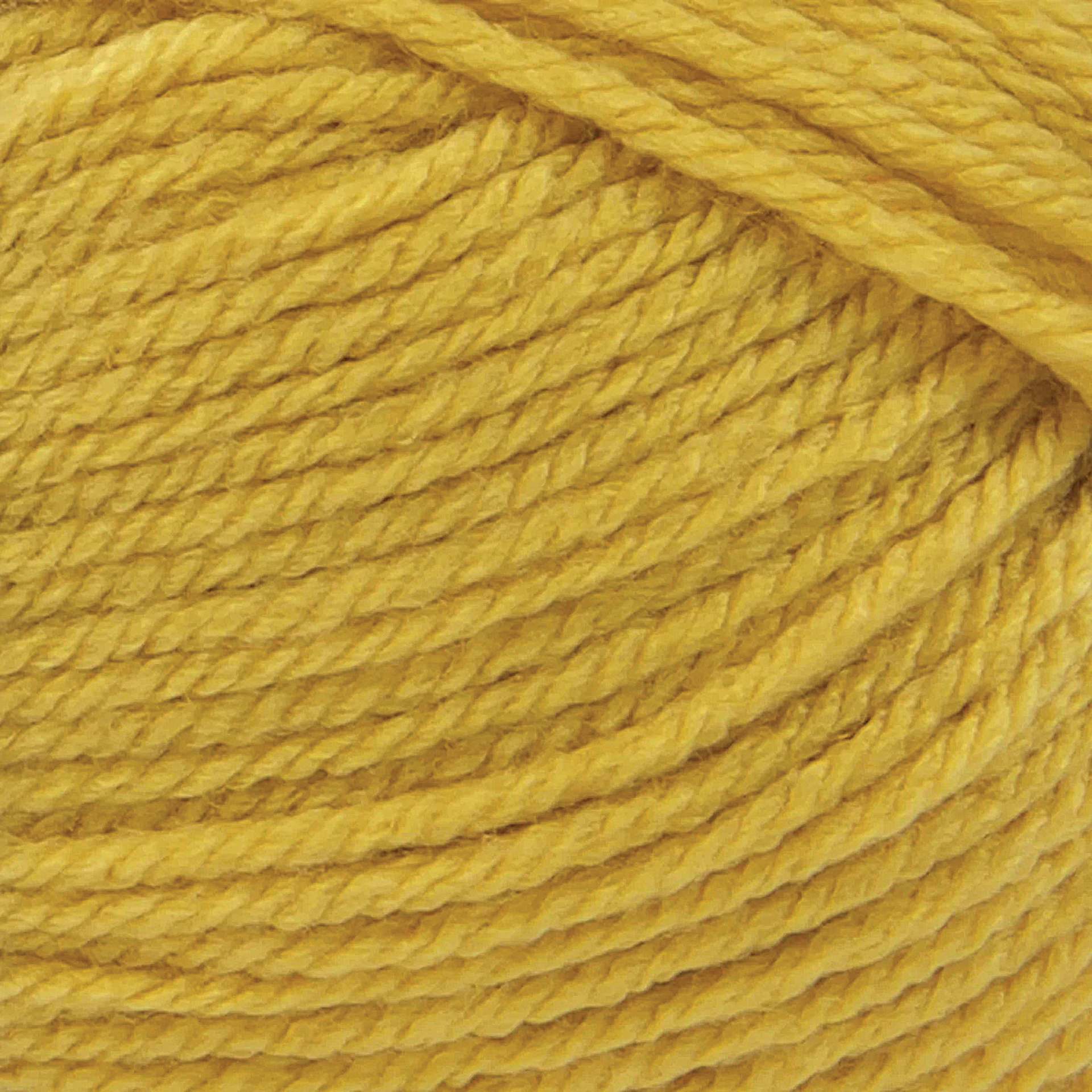 Lion Brand Basic Stitch Anti-Pilling Yarn - Mustard, close-up