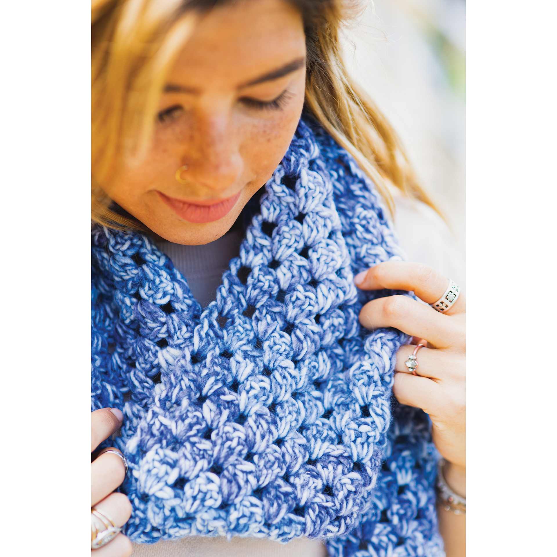 Lion Brand Mandala Watercolors Yarn (Scarf made with Mandala Watercolors Yarn)