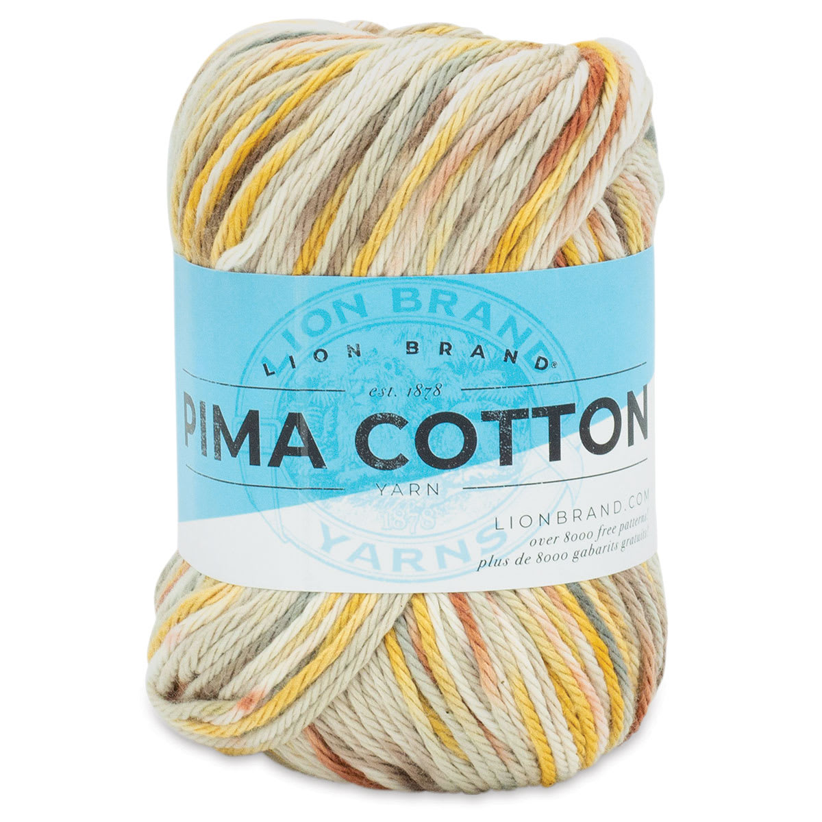 Lion Brand Pima Cotton Yarn - Seaglass, 157 yards