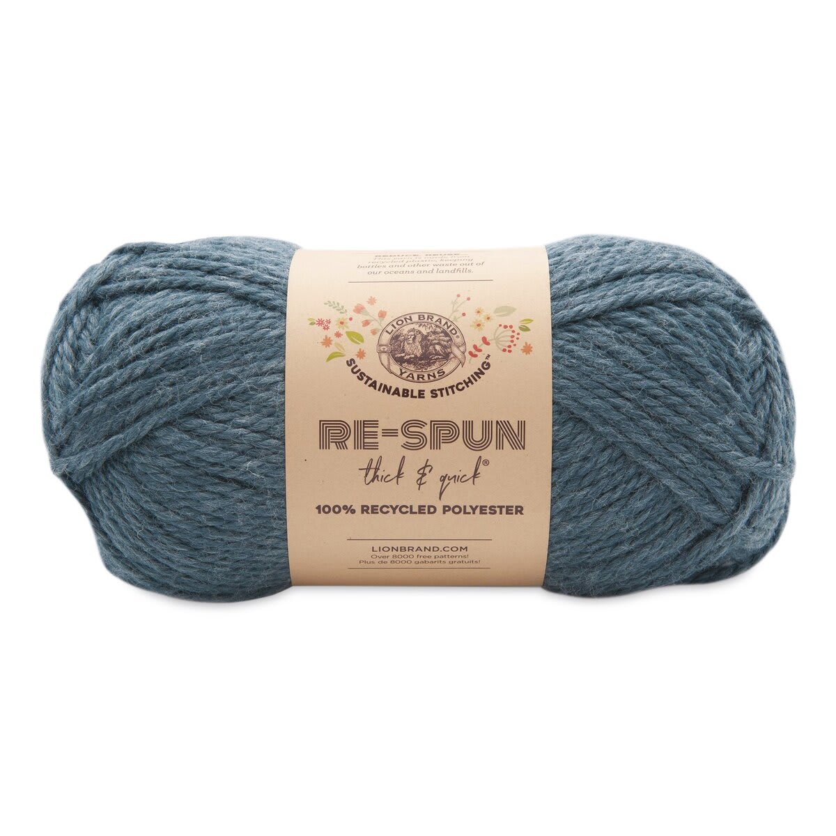 Lion Brand Re-Spun Thick & Quick Yarn - Night Sky, 223 yds