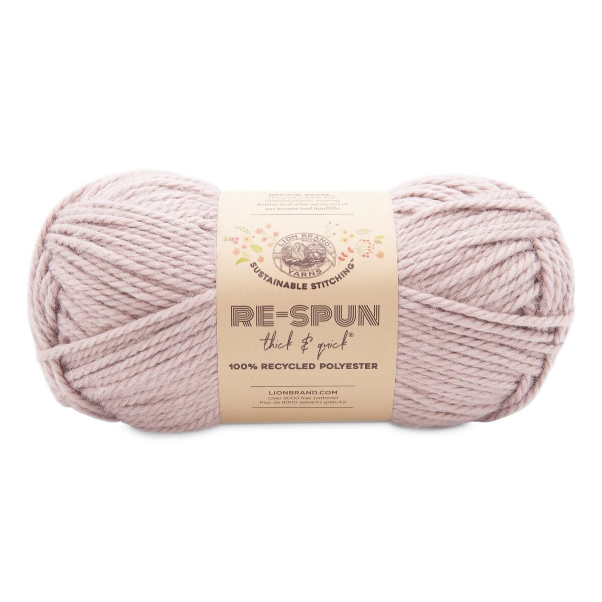 Lion Brand Re-Spun Thick & Quick Yarn - Wisteria, 223 yds