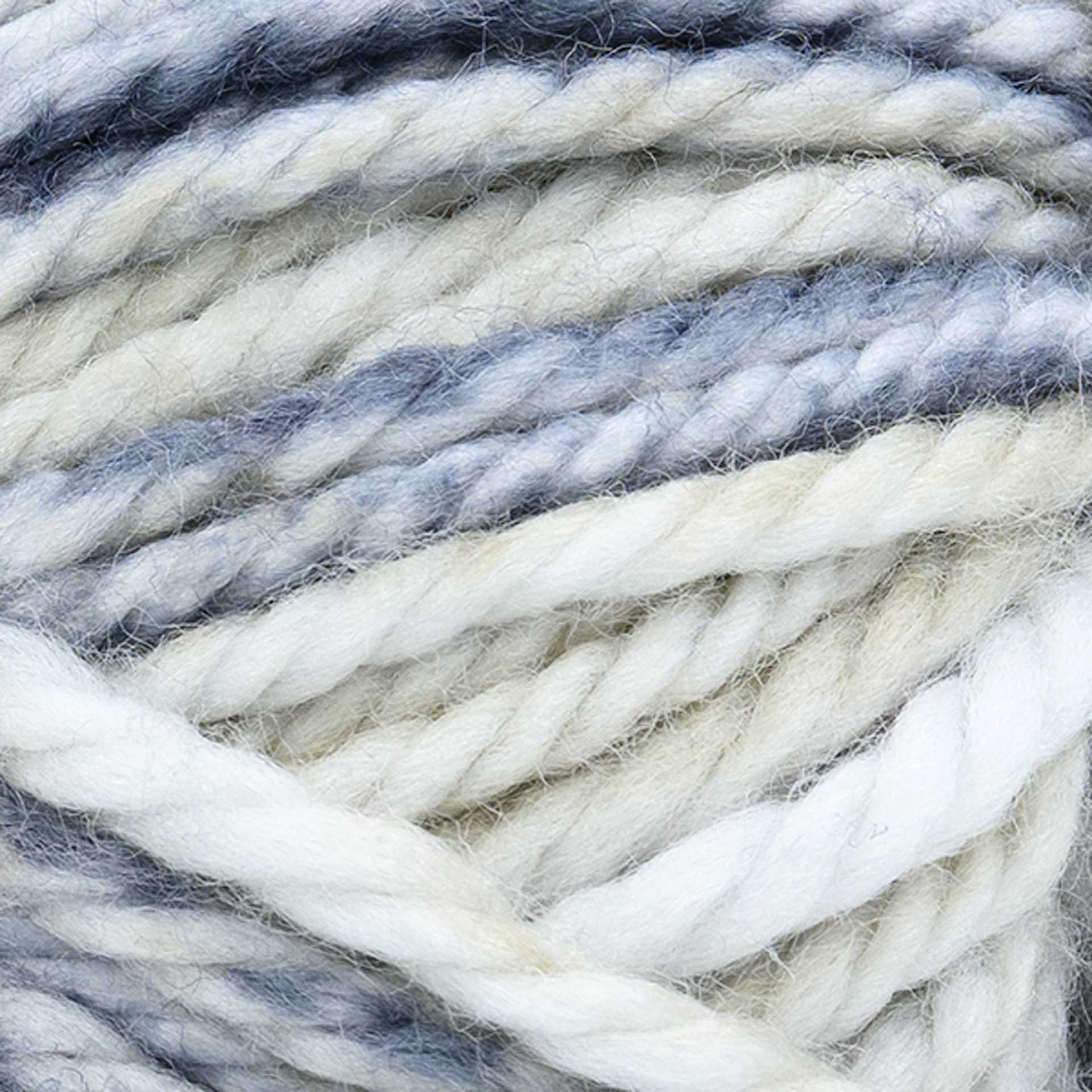 Lion Brand Re-Spun Thick & Quick Yarn - Earl Grey, close-up