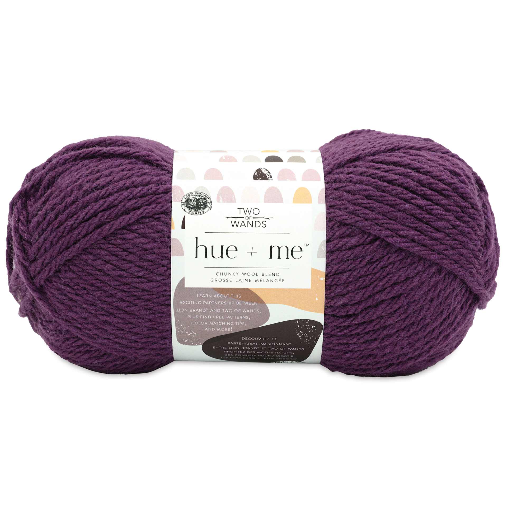Lion Brand Hue + Me Yarn - Aubergine