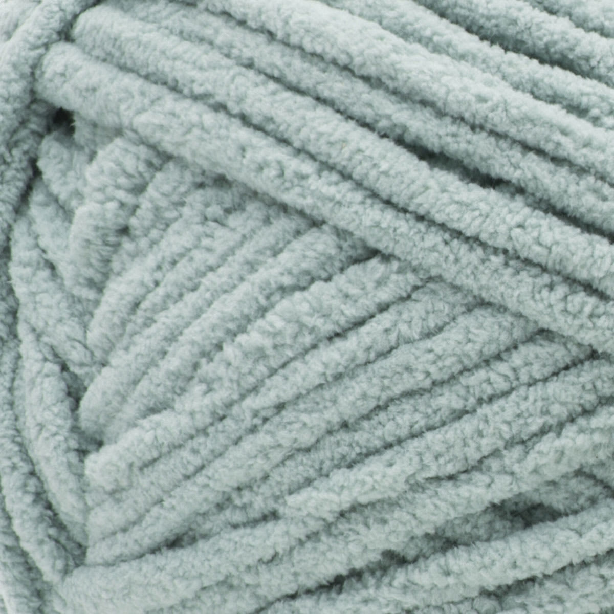 Bernat Blanket Yarn - Smoky Green, 220 yards (Close-up of yarn)