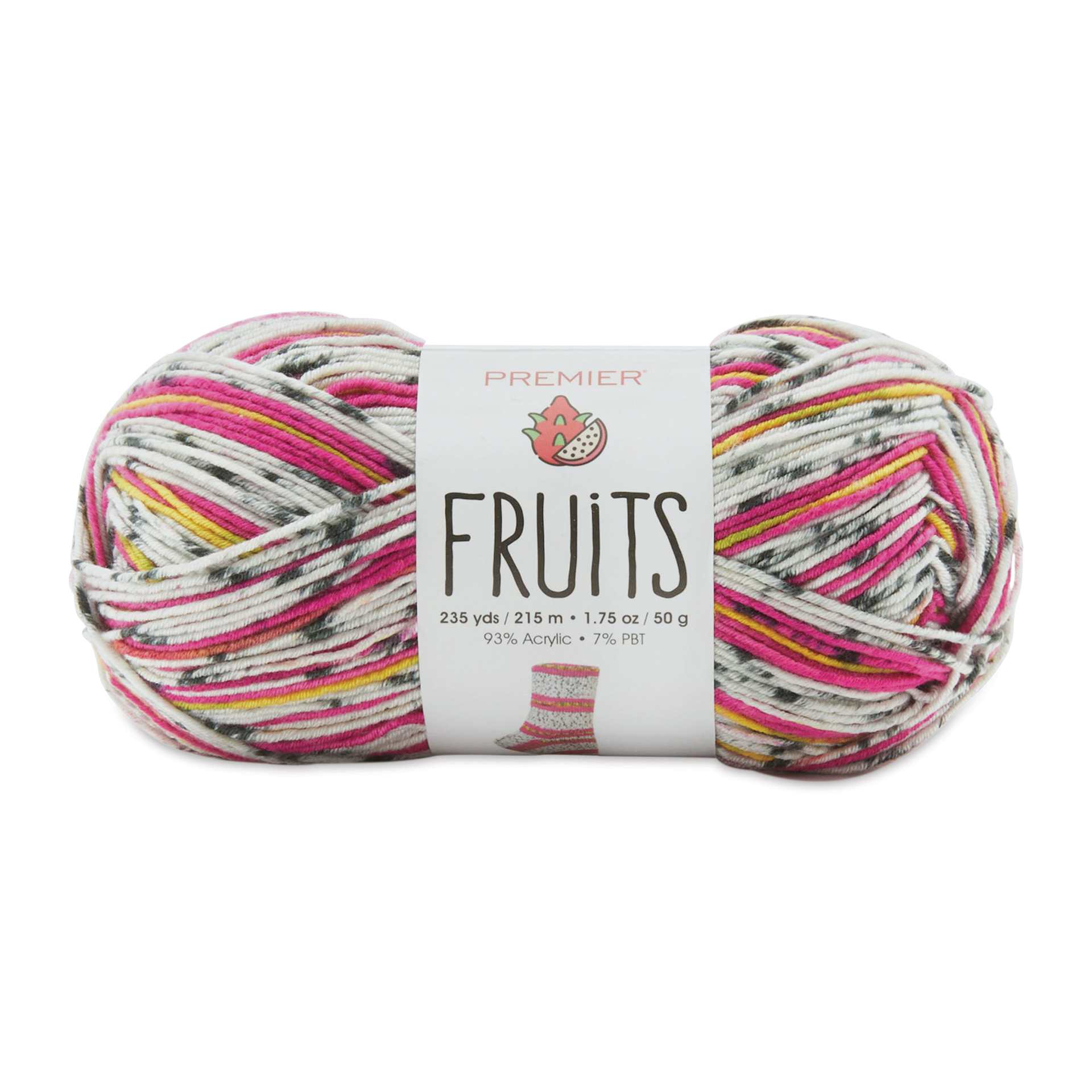 Premier Yarn Fruits Yarn - Dragon Fruit (yarn skein with label)