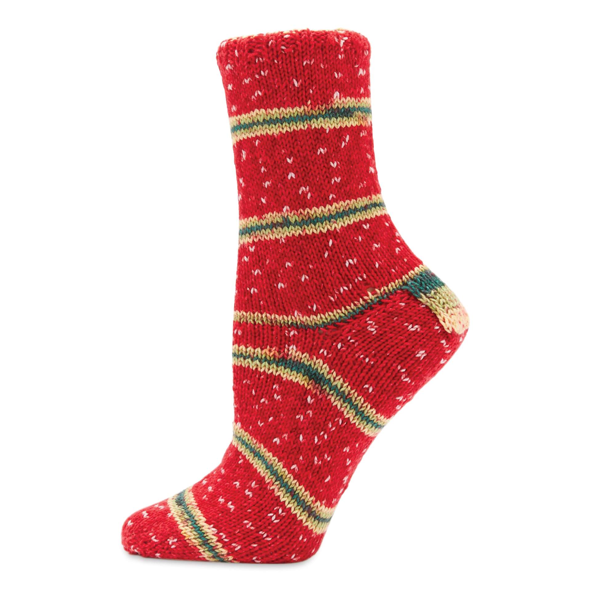 Premier Yarn Fruits Yarn - Strawberry (sock made with Strawberry yarn)