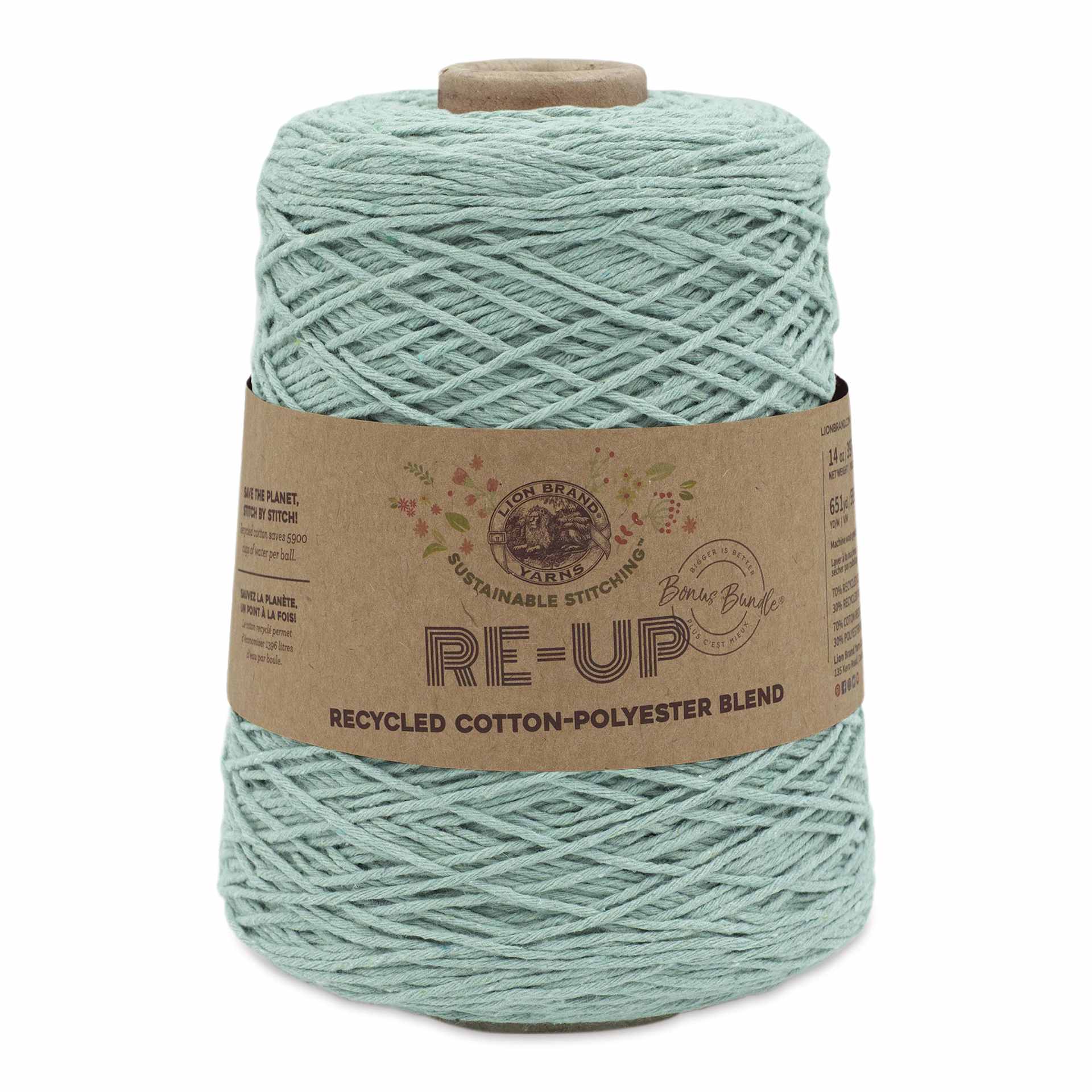 Lion Brand Re-Up Bonus Bundle Yarn - Surf Spray, 651 yds