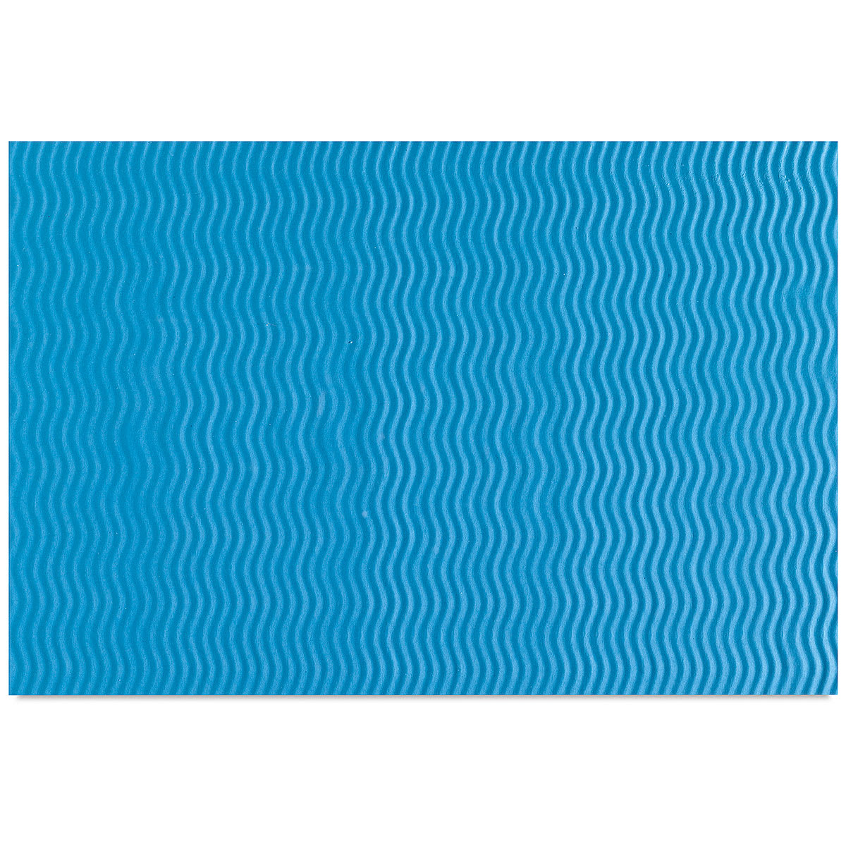 Marvy Uchida Corru-Gator Paper Crimper - Wave Pattern shown on Blue paper