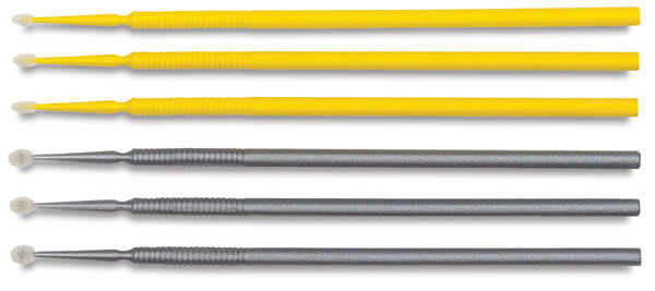 Badger Just a Dab Applicators - Six Applicators shown horizontally