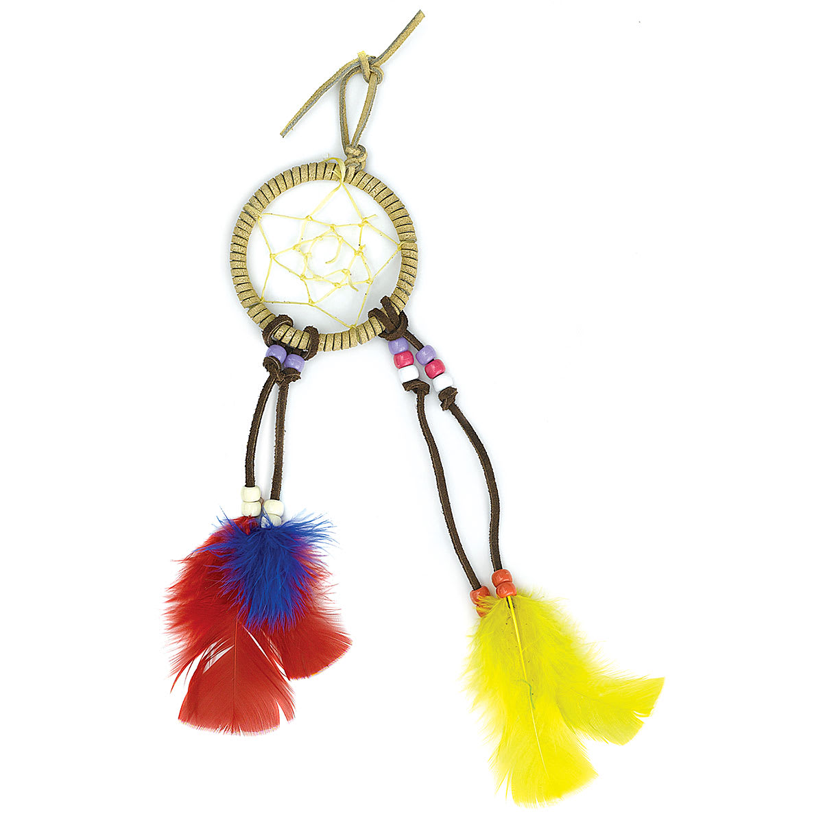 Realeather Mini Dreamcatcher Kit, finished project