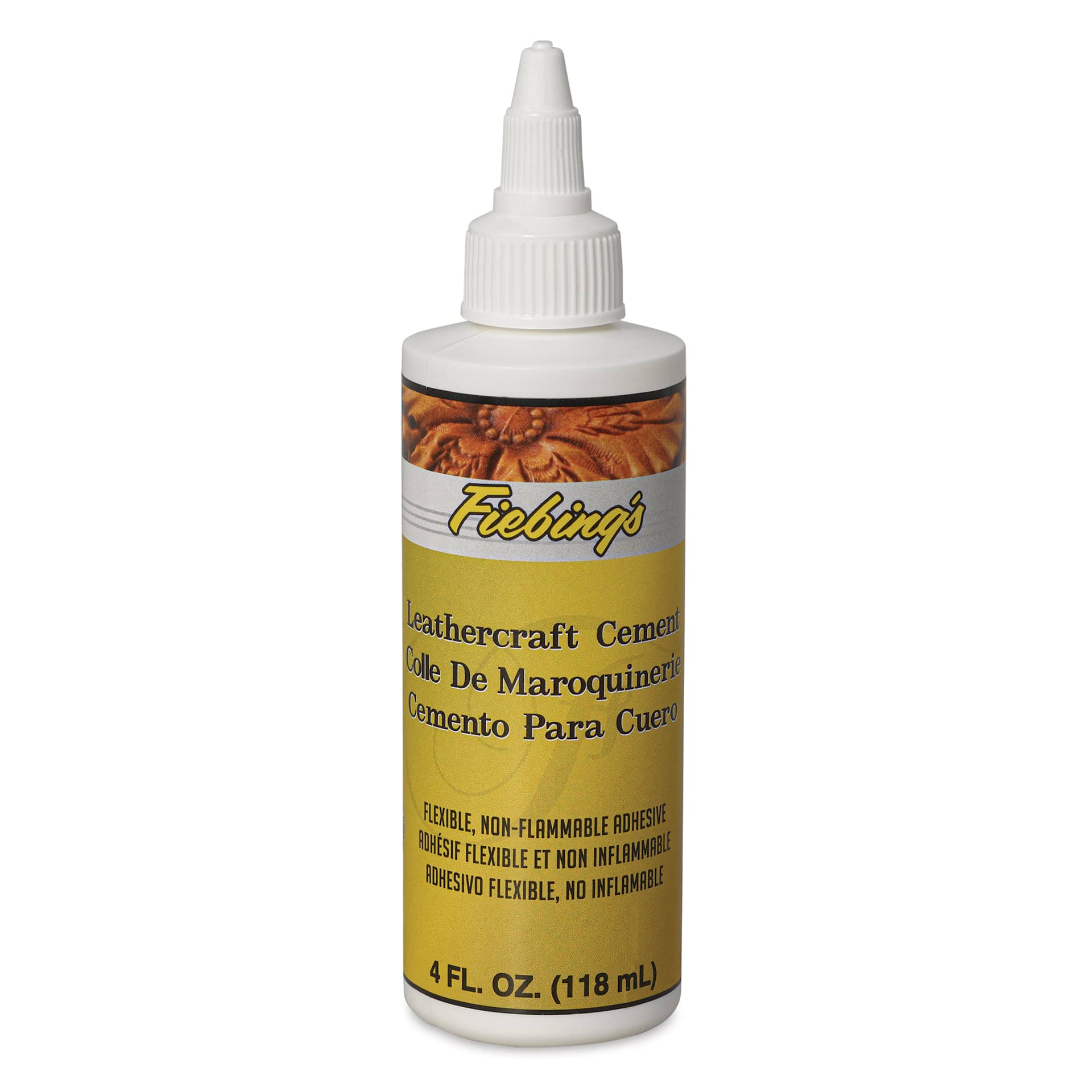 Fiebing's LeatherCraft Cement - 4 oz bottle front
