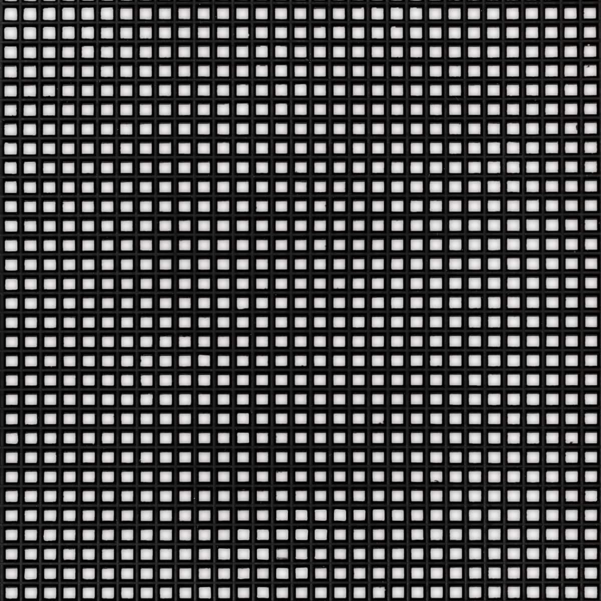 Colorful Plastic Canvas - 10-1/2" x 13-1/2", Black (Close-up of canvas)