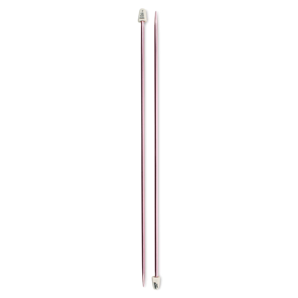 Susan Bates Silvalume Single Point Knitting Needles - Pkg of 2, 10", Size 7 - upright
