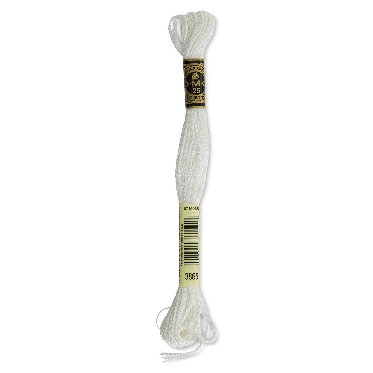 DMC Cotton Embroidery Floss - Winter White, 8-3/4 yards (Front of label)