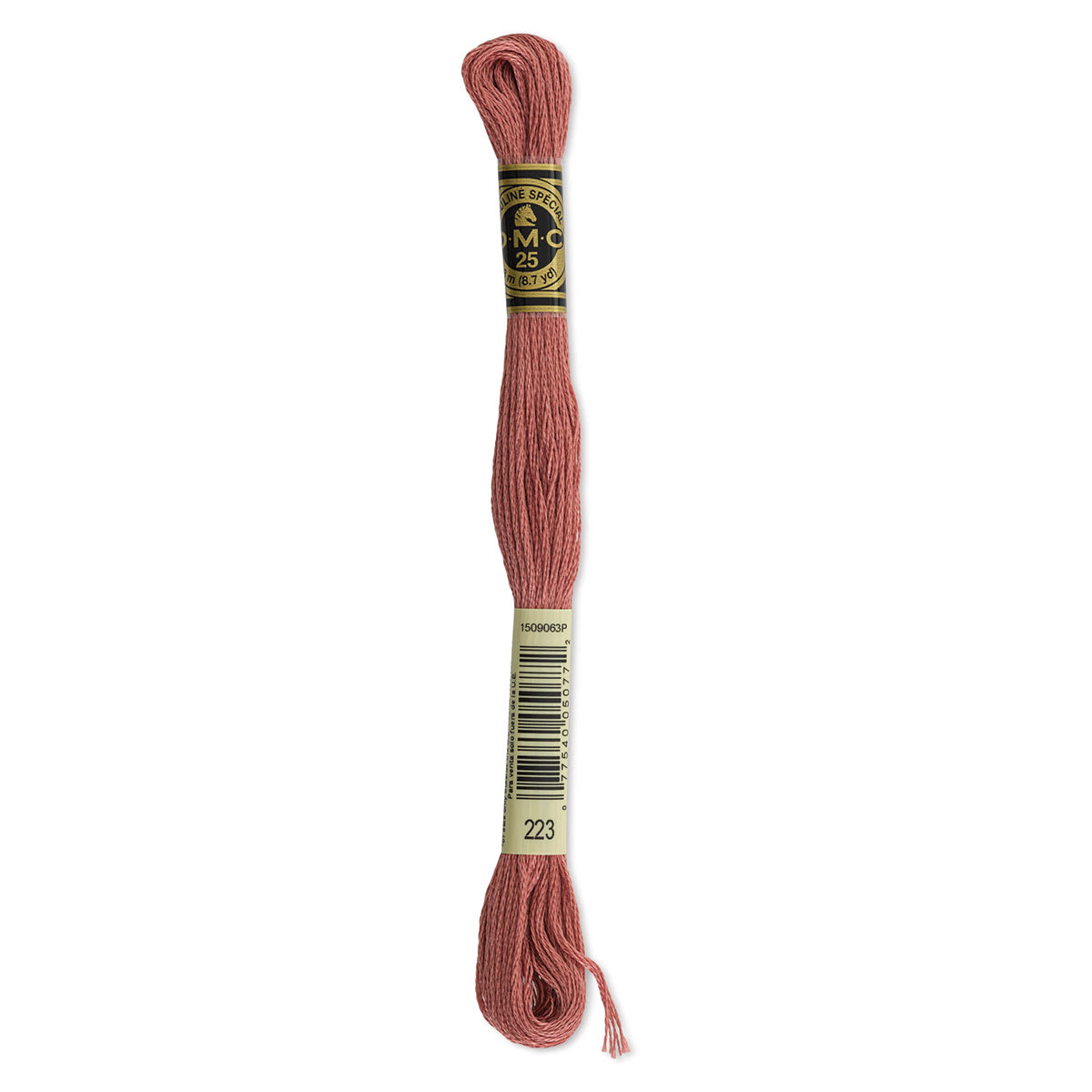 DMC Cotton Embroidery Floss - Light Shell Pink, 8-3/4 yards (Front of label)