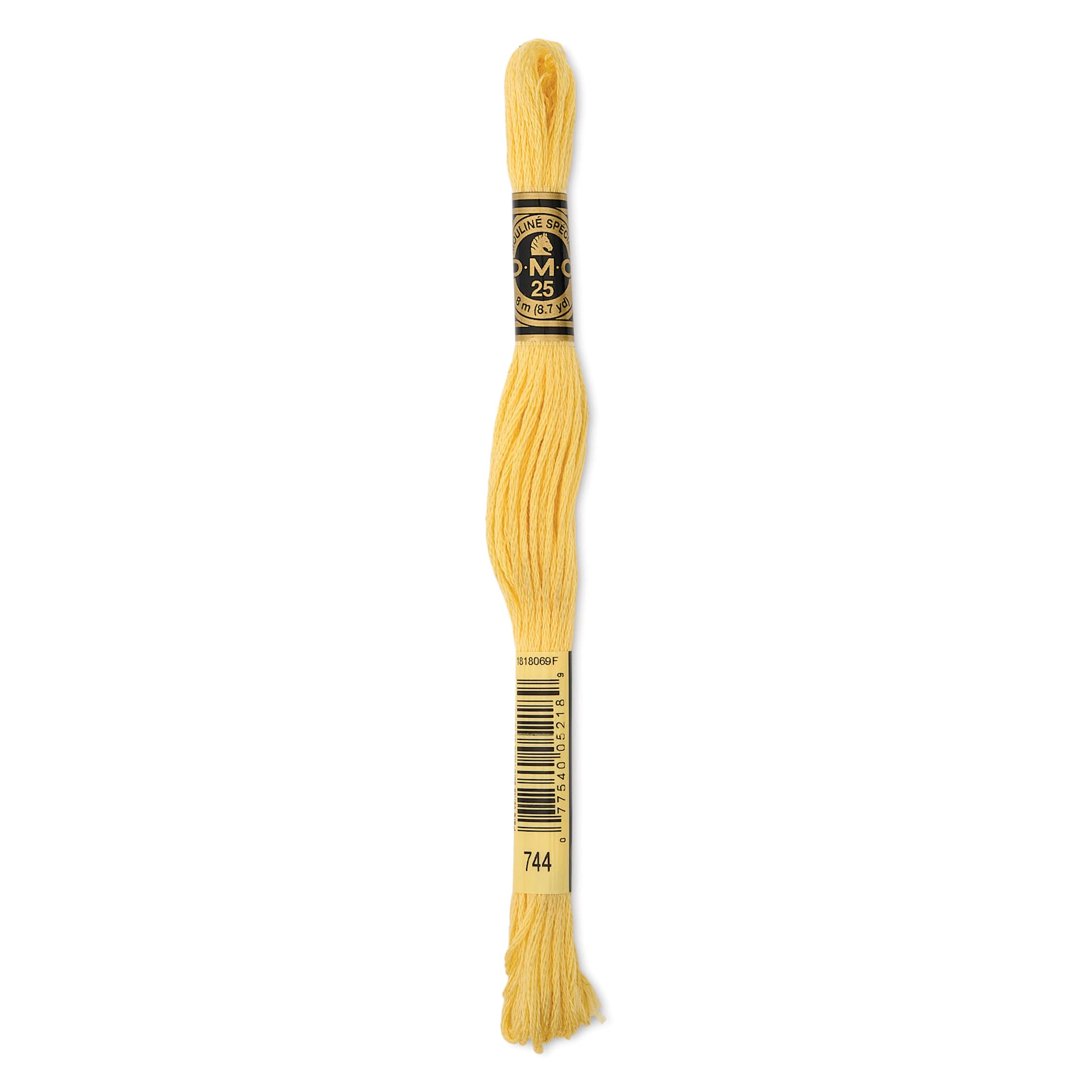 DMC Cotton Embroidery Floss - Pale Yellow, 8-3/4 yards 