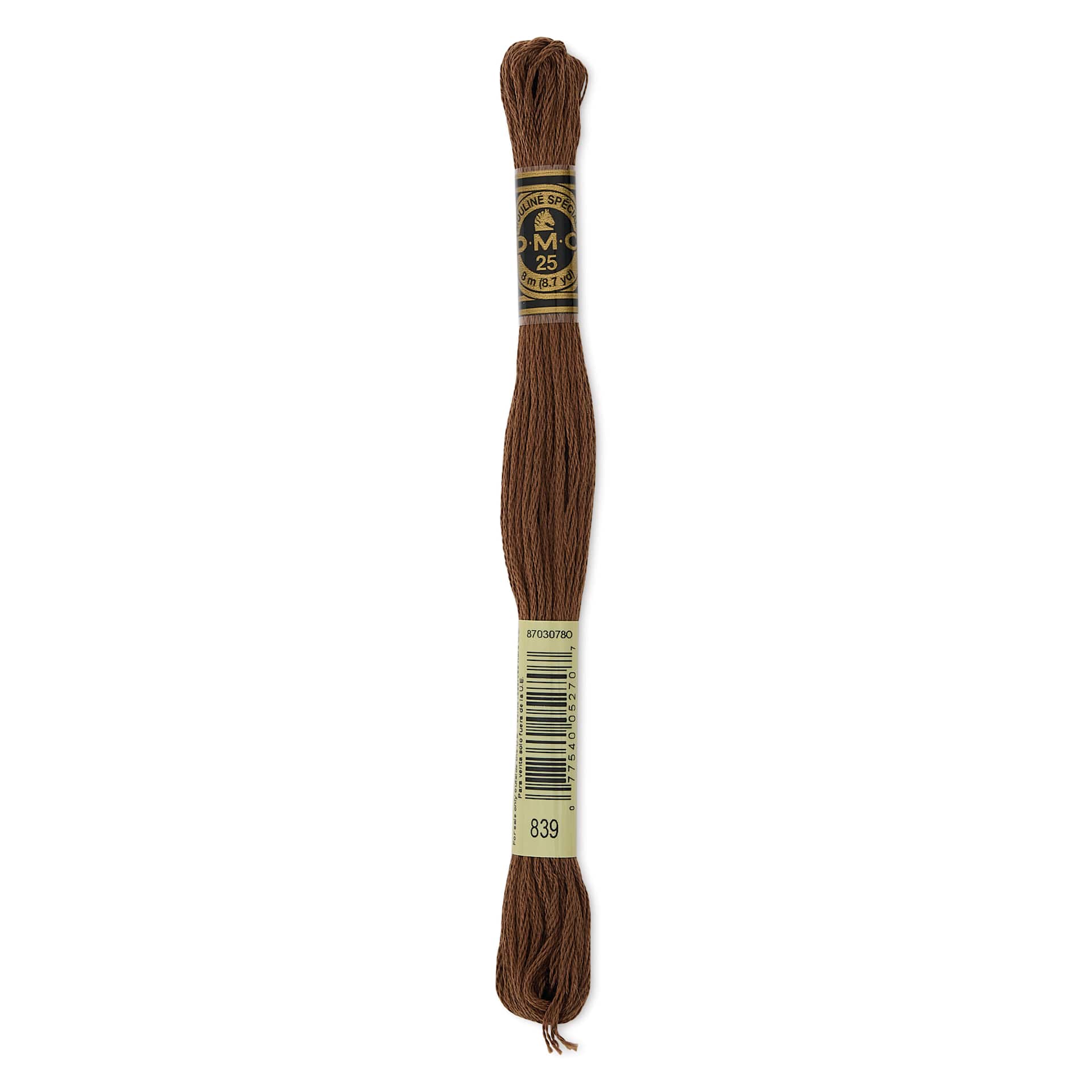 DMC Cotton Embroidery Floss - Dark Beige Brown, 8-3/4 yards