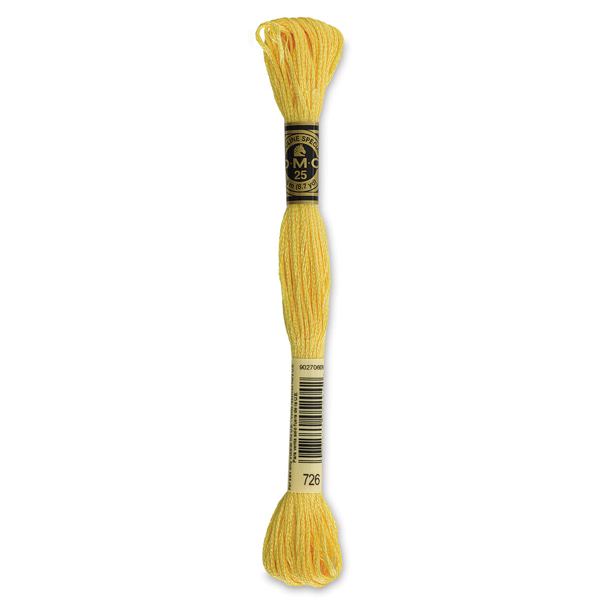 DMC Cotton Embroidery Floss - Light Topaz, 8-3/4 yards (Front of label)