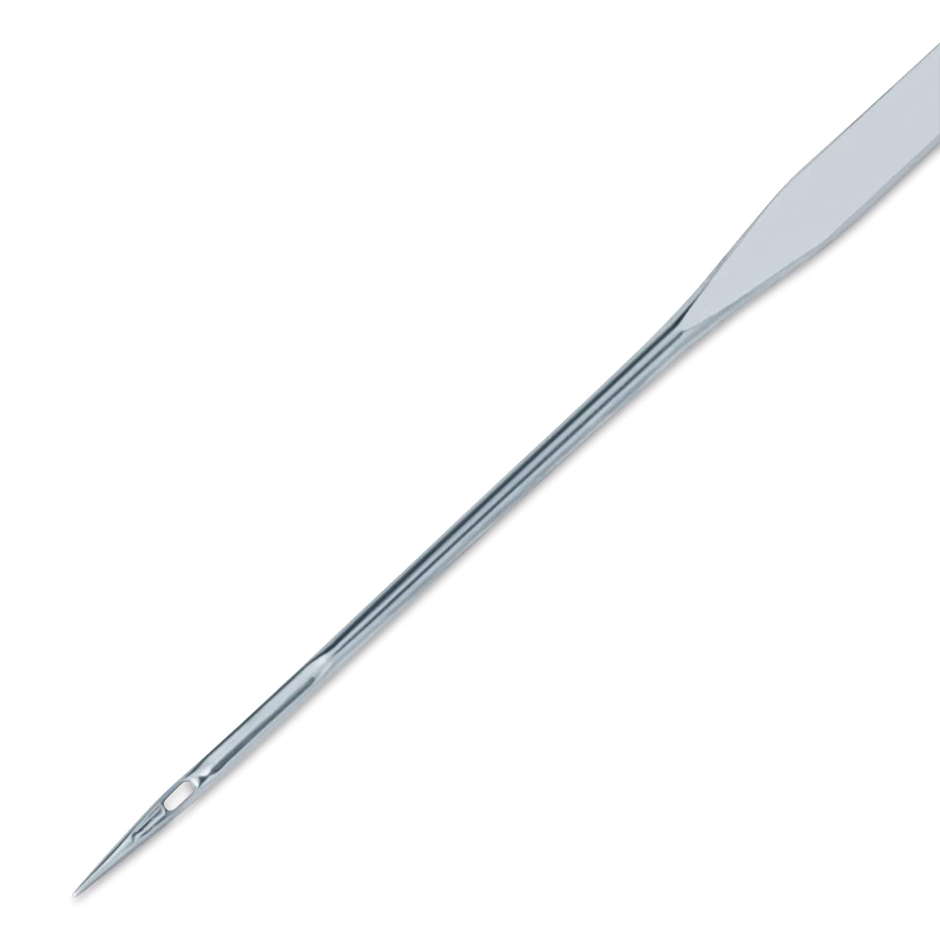 Dritz Ball Point Machine Needles - Size 11, Pkg of 4 close-up of needle