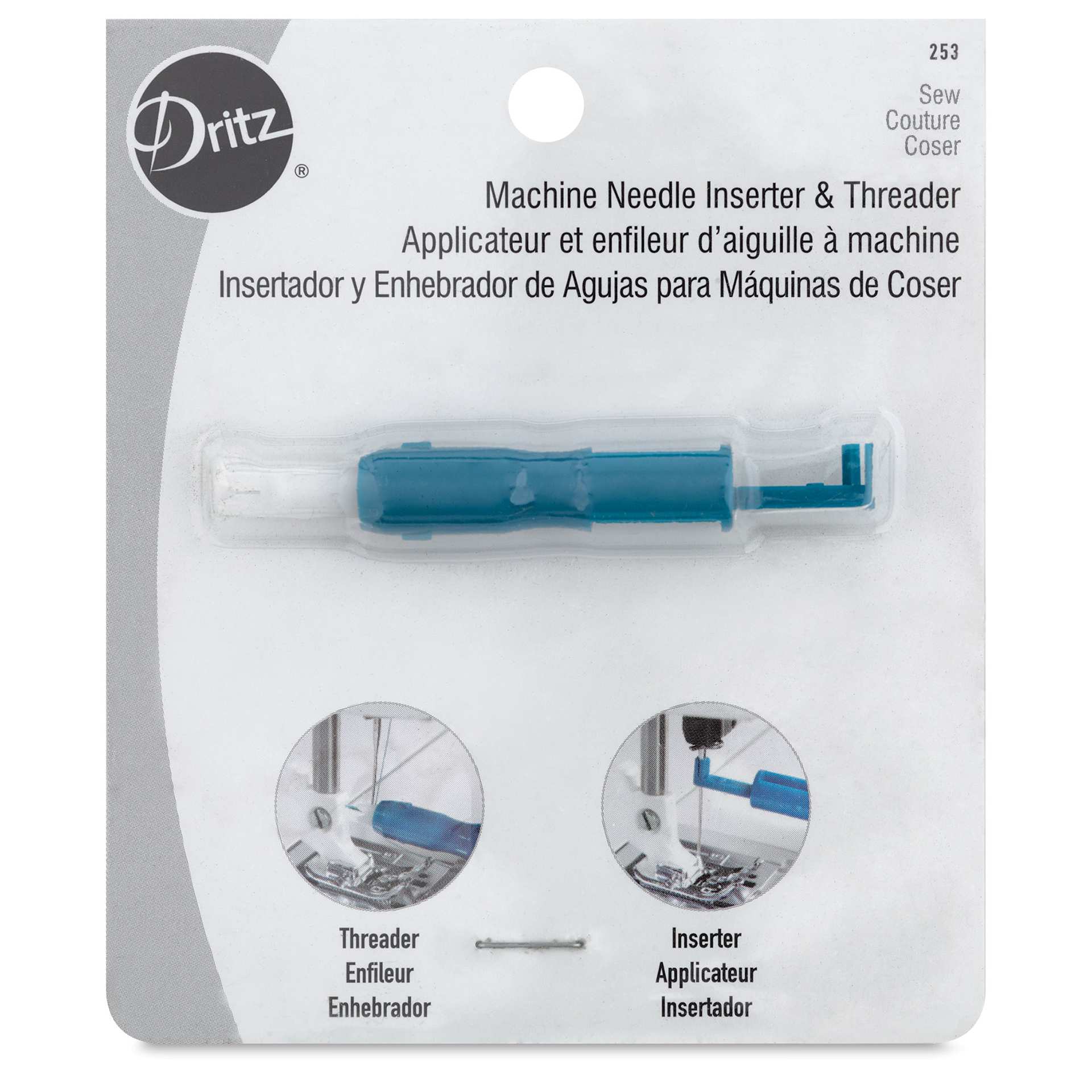 Dritz Machine Needle Inserter and Threader front of packaging