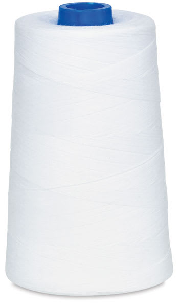 Spun Dee Thread - Giant White Spool upright