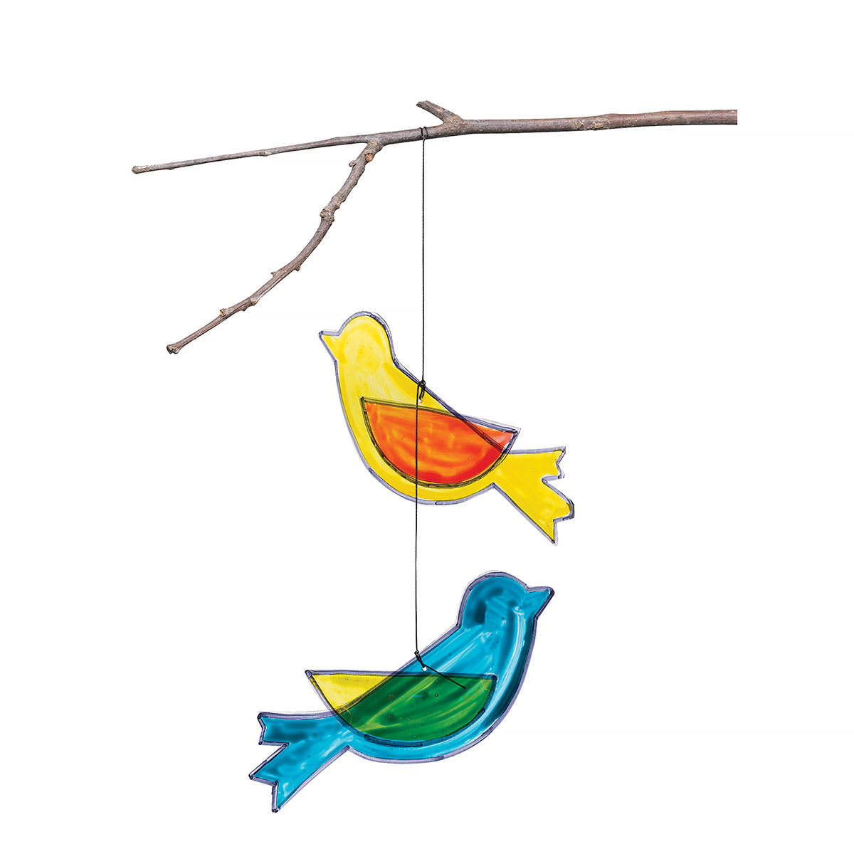Grafix Craft Plastic - Finished and decorated Plastic Bird Mobile